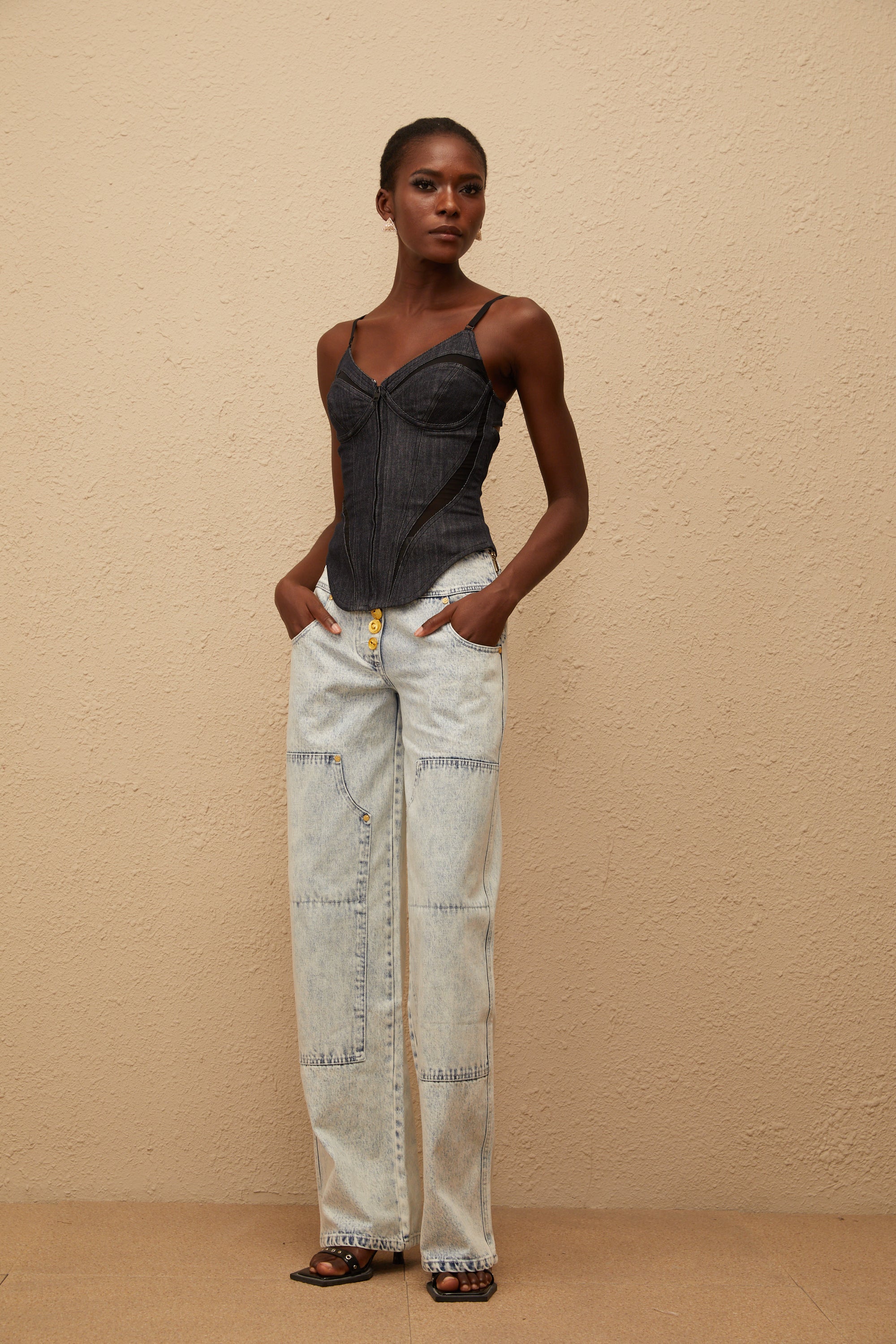 بلوزة جينز فيرا إنديجو بلو بوستير