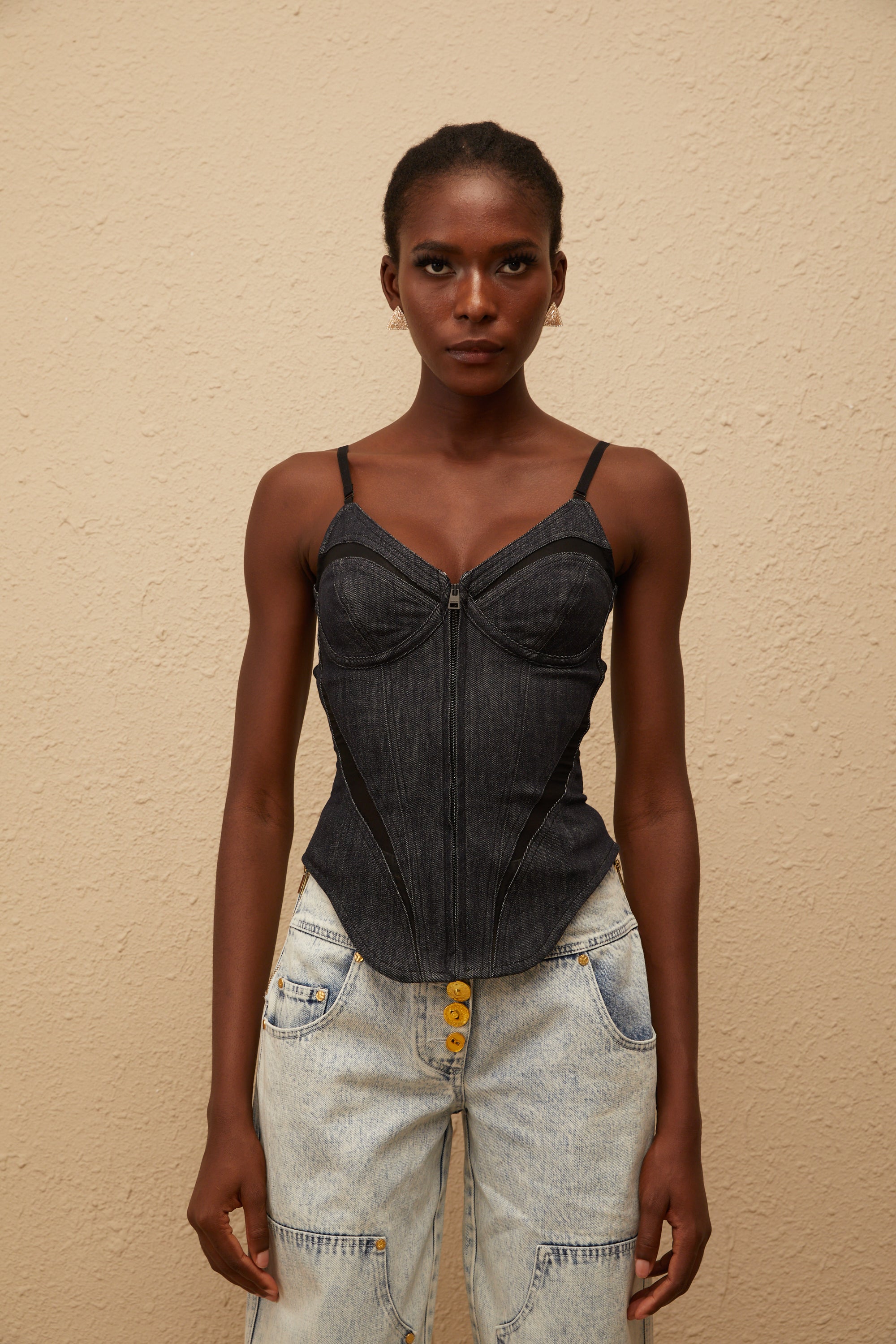 بلوزة جينز فيرا إنديجو بلو بوستير