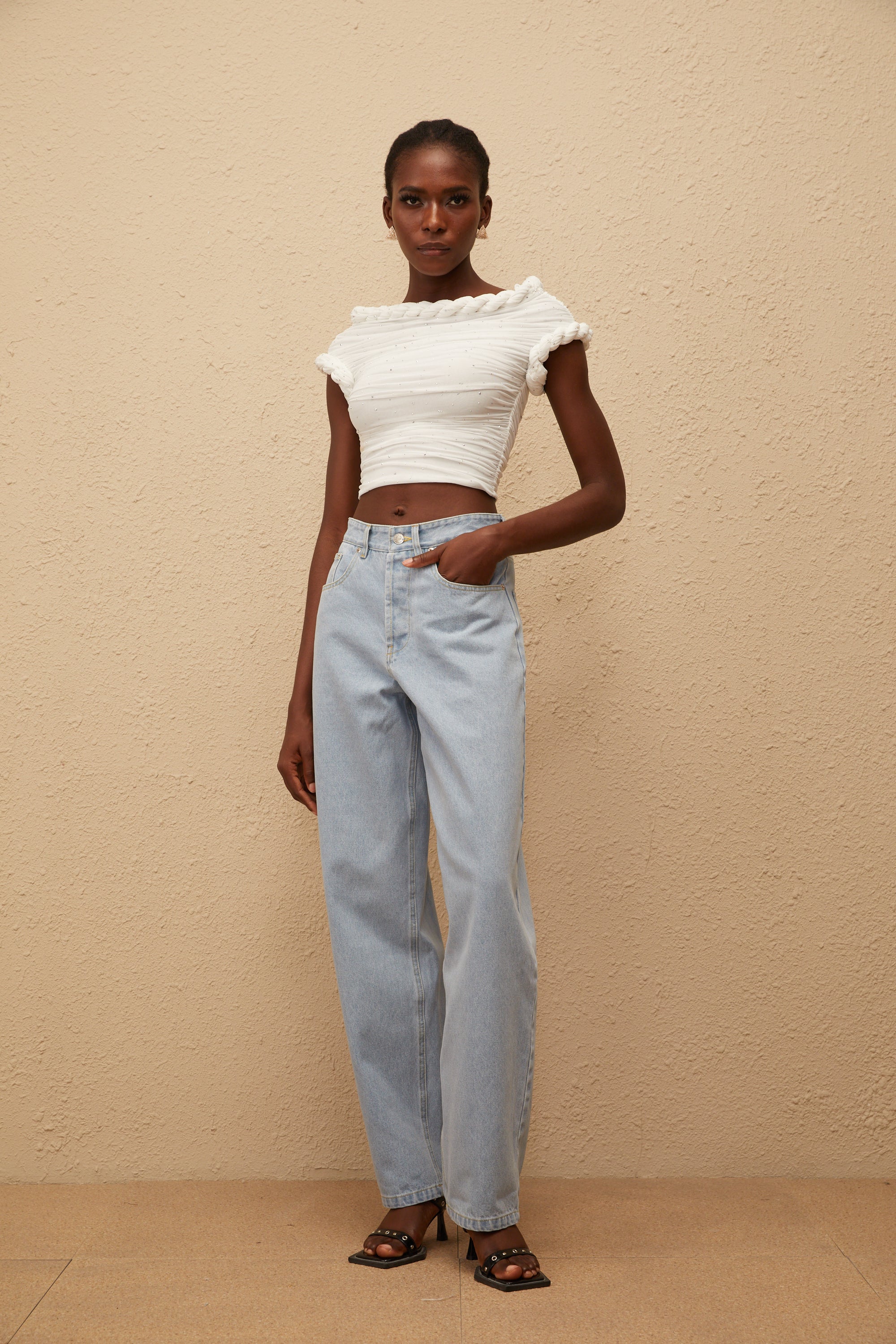Alix Light Blue Deinm Wide Leg Jeans