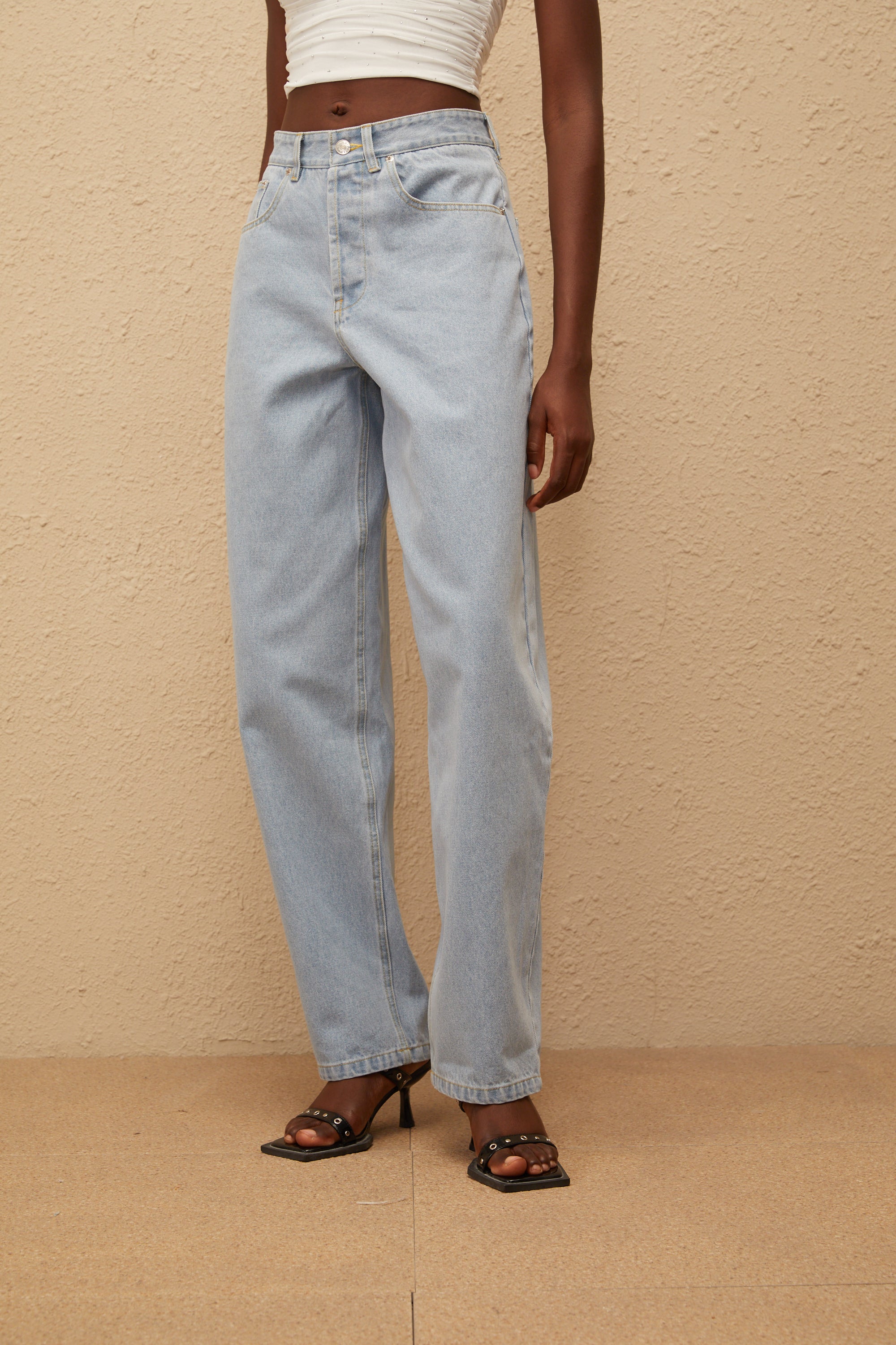 Alix Light Blue Deinm Wide Leg Jeans