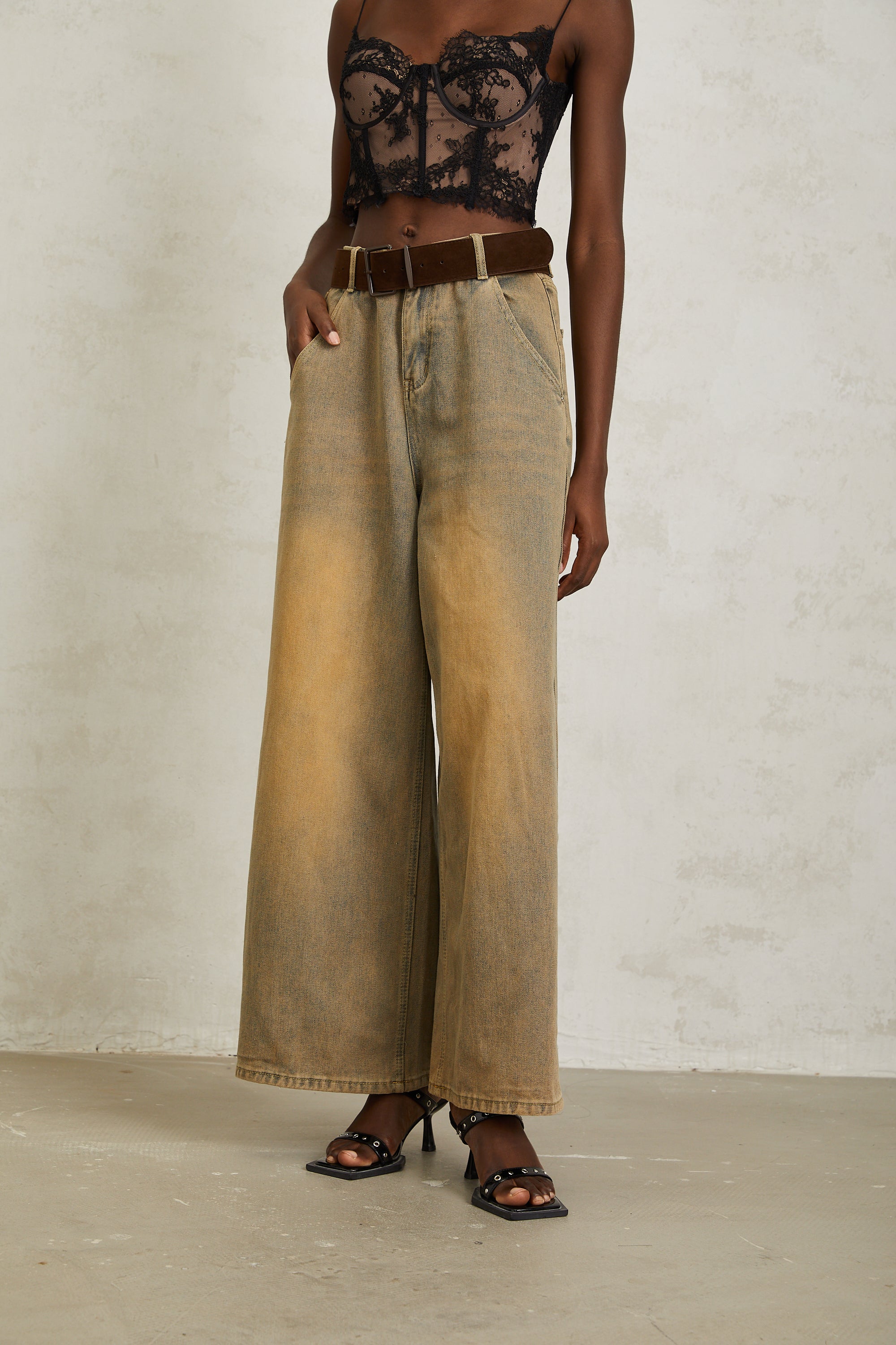 Loanne – Hellblaue Jeans aus verwaschenem Denim