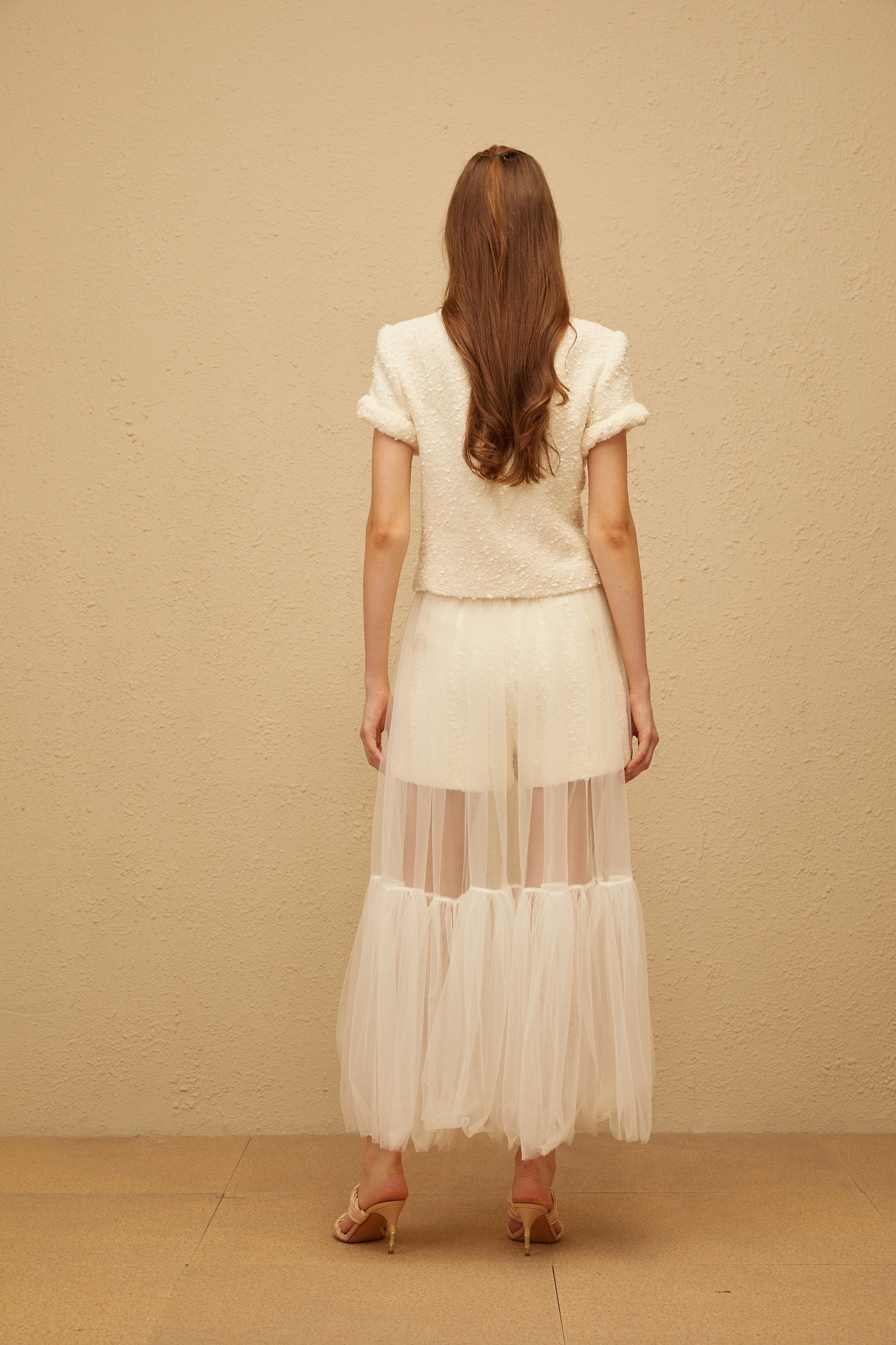 Raphaëlle Cream White Tweed Matching Set