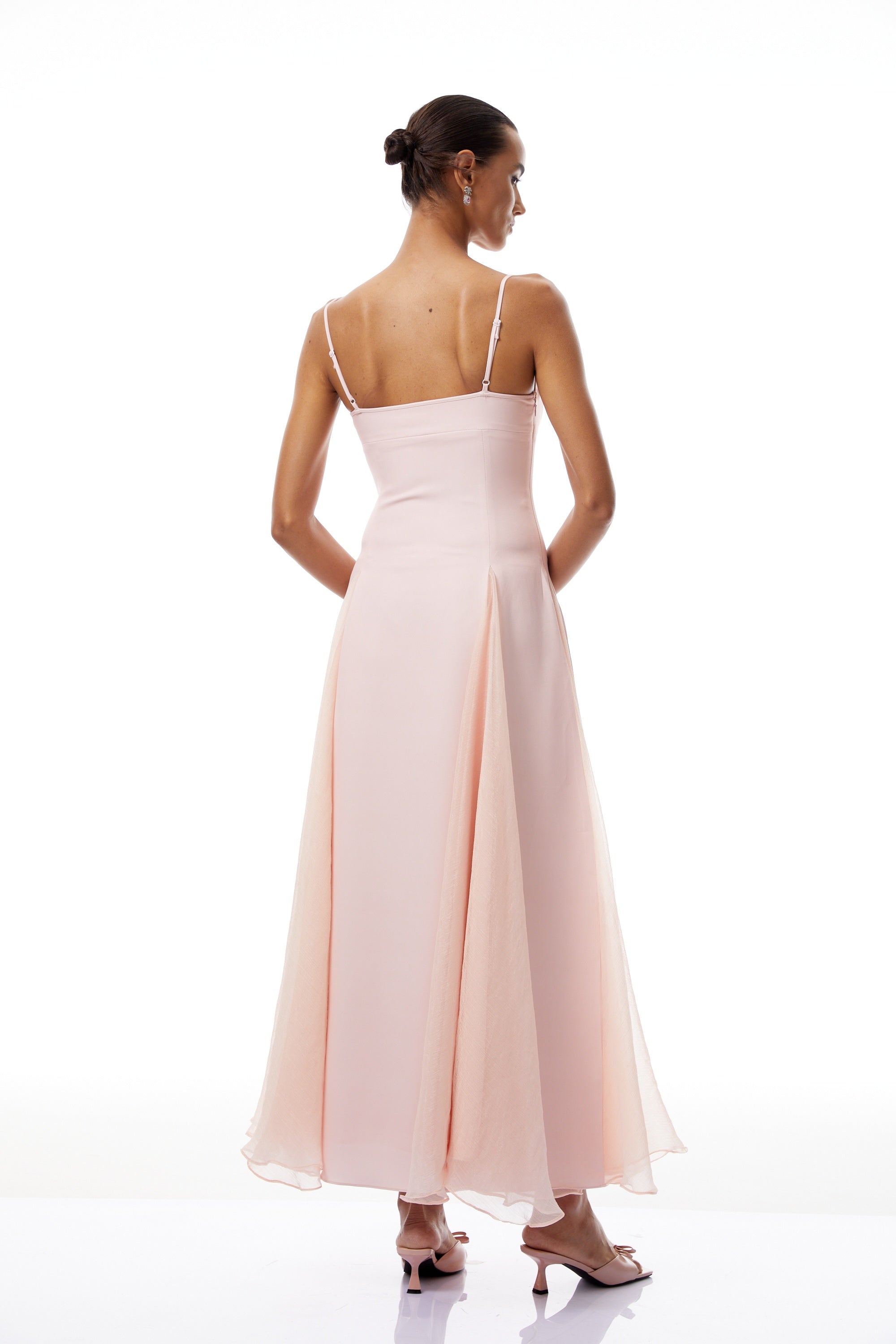 Sofie Pink Pleated Maxi Dress