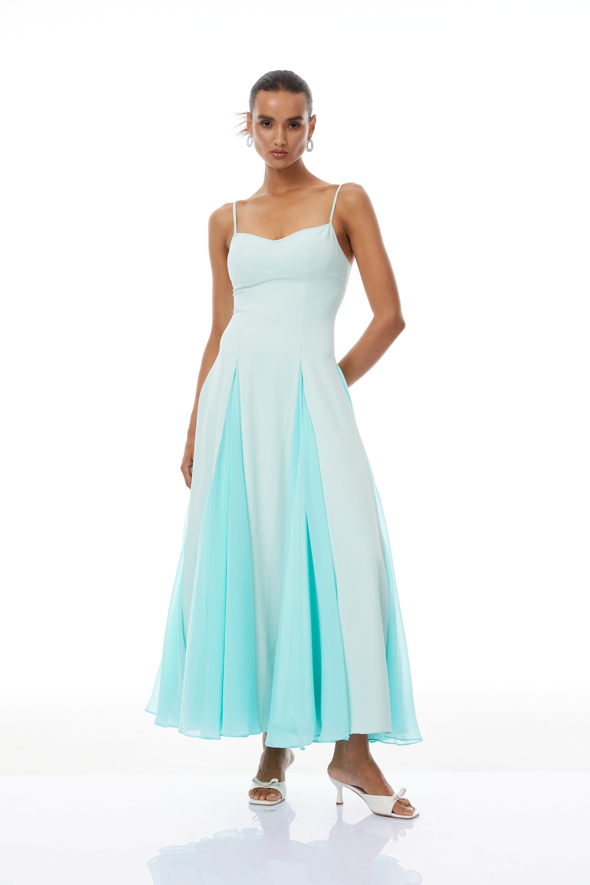 فستان ماكسي أزرق من أوسيان