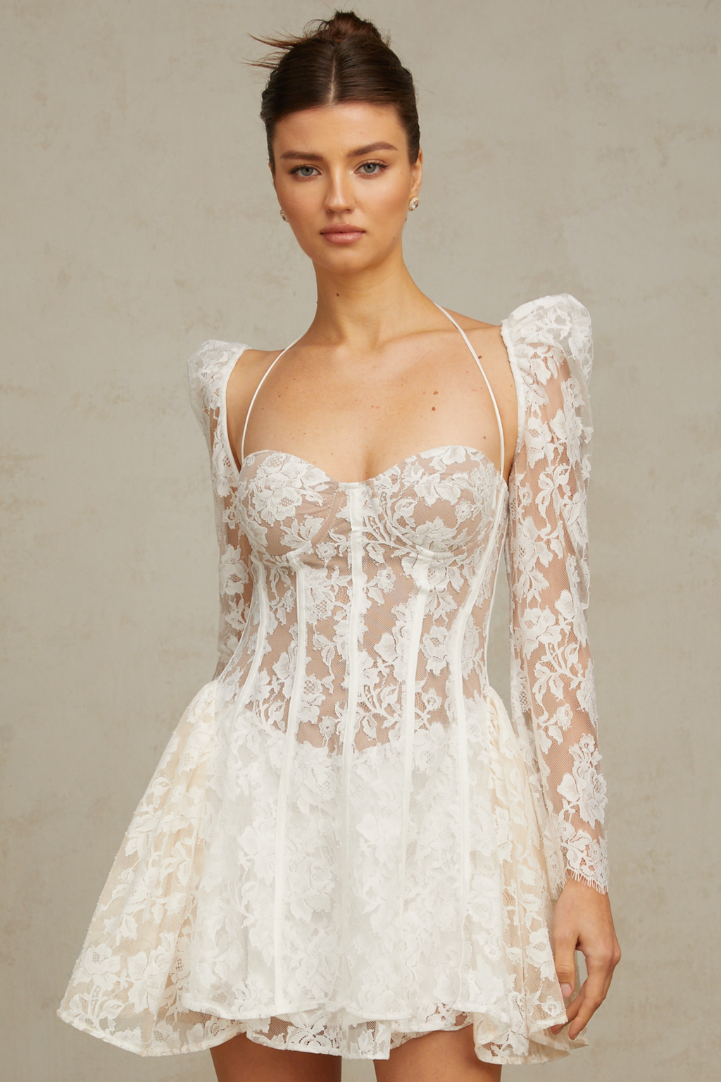 Vivienne Midi Dress - Ivory Sparkle
