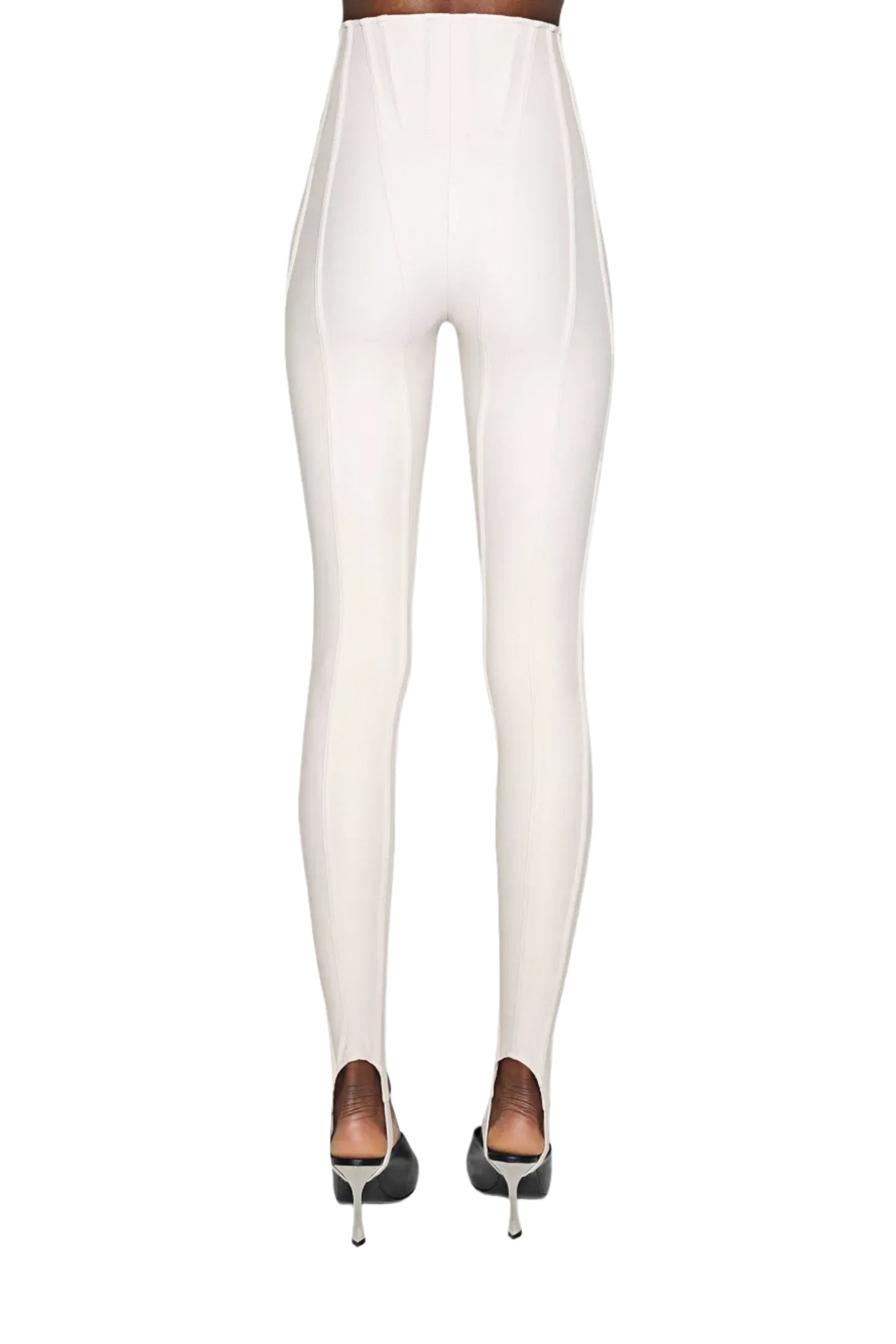 ليغينغز كورديليا وايت بخياطة زخرفية