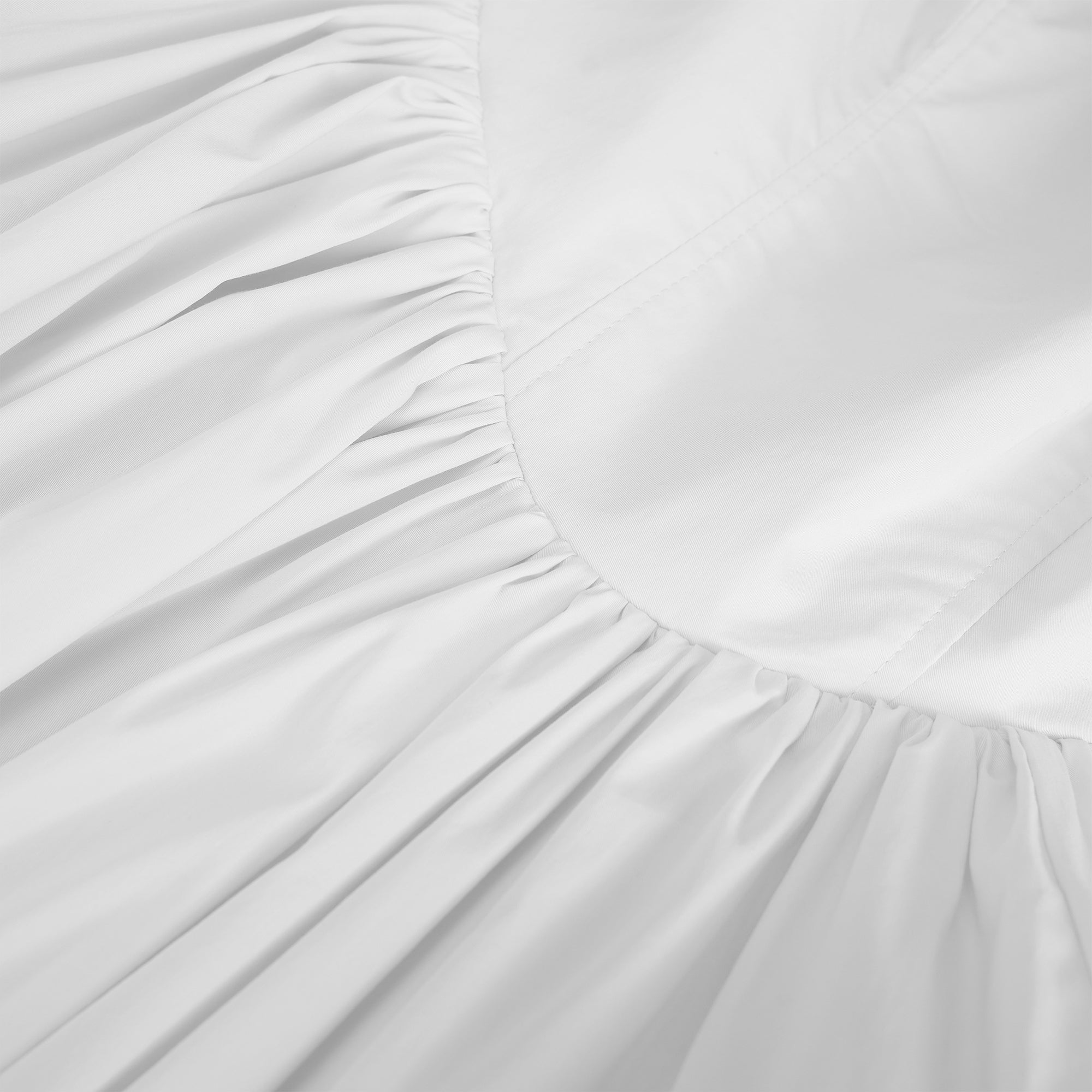 Eponine Weißes, mehrlagiges Midikleid mit ausgestelltem Saum