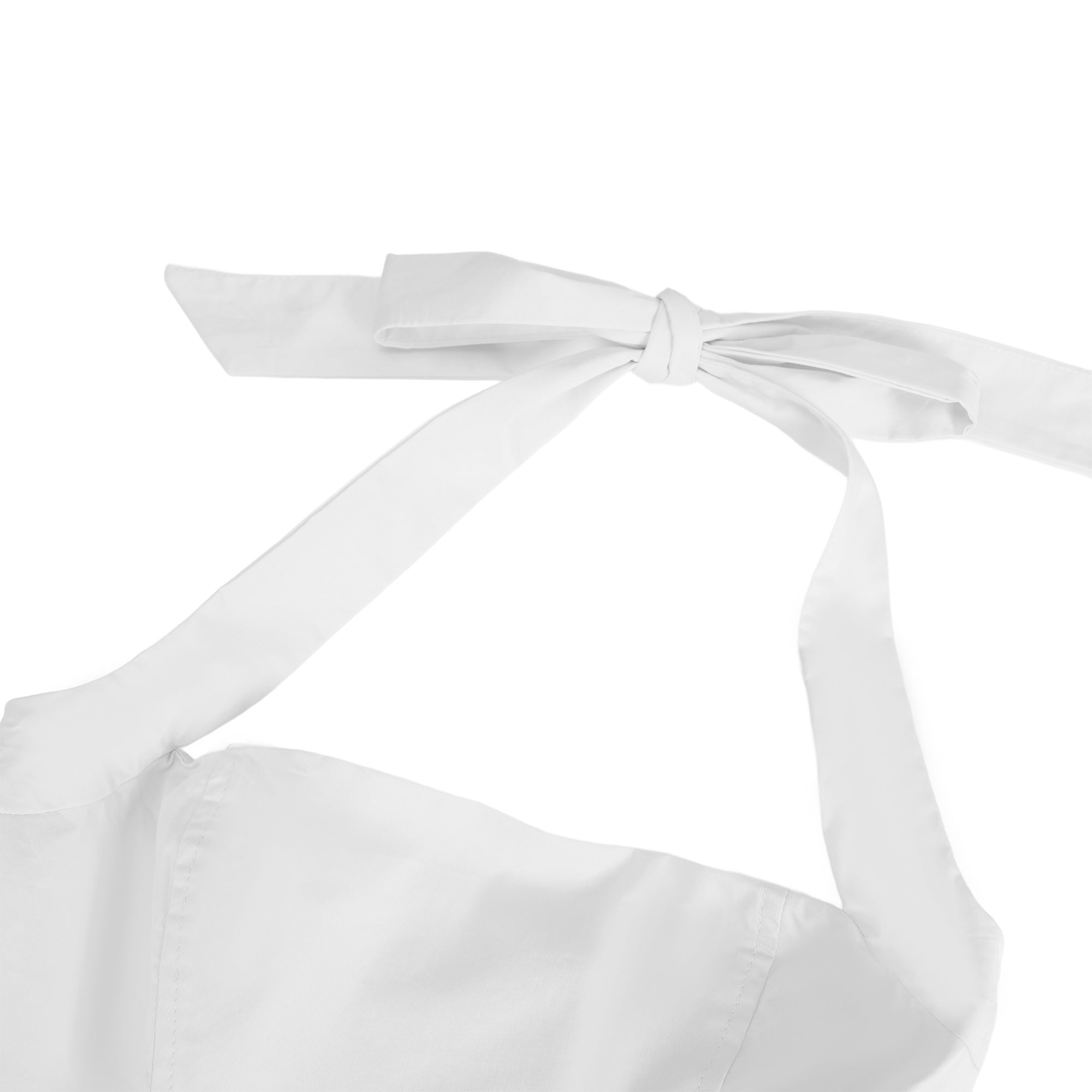 Eponine White Layered Flared Hem Midi Dress