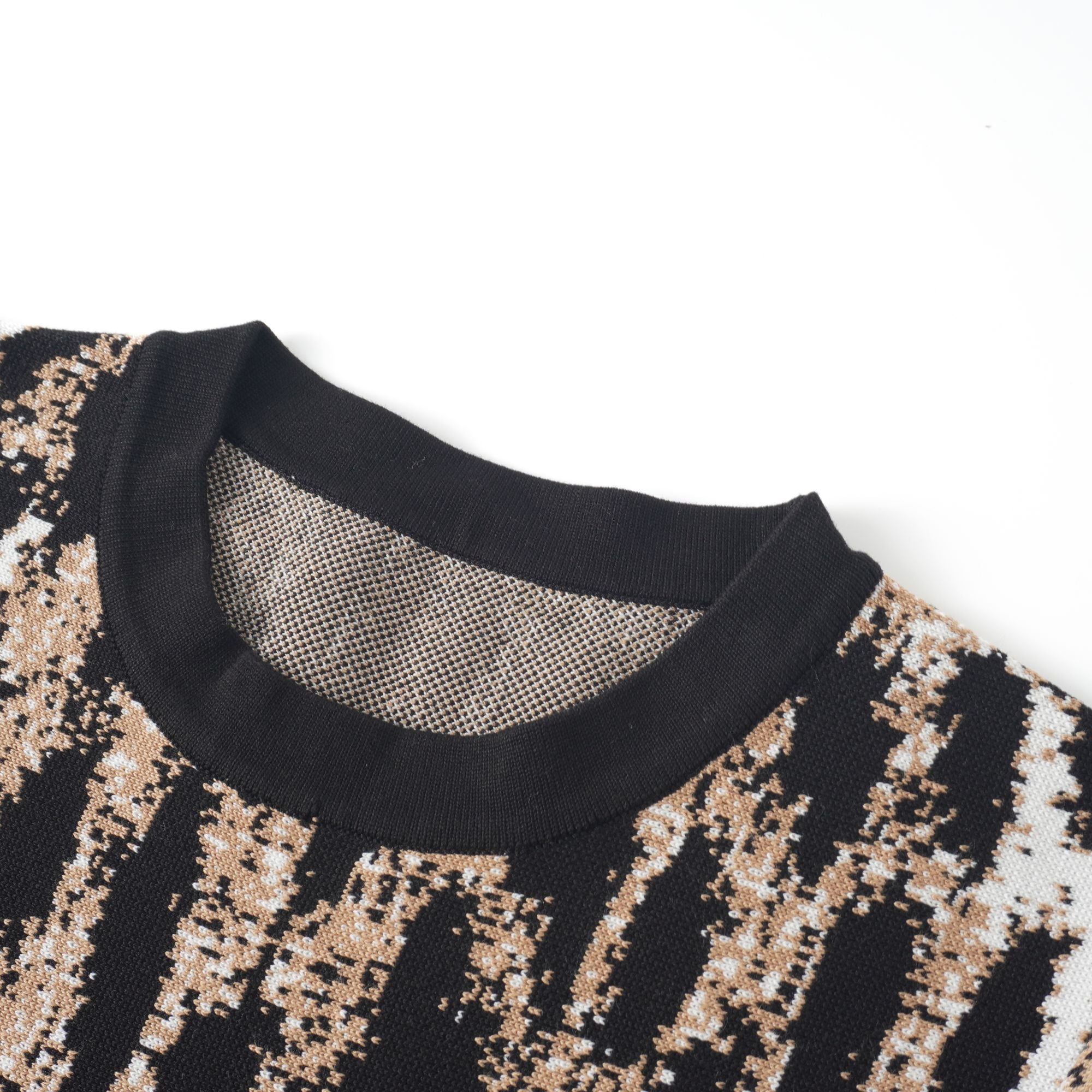 Lucie Brown Leopard Knit Mini Dress