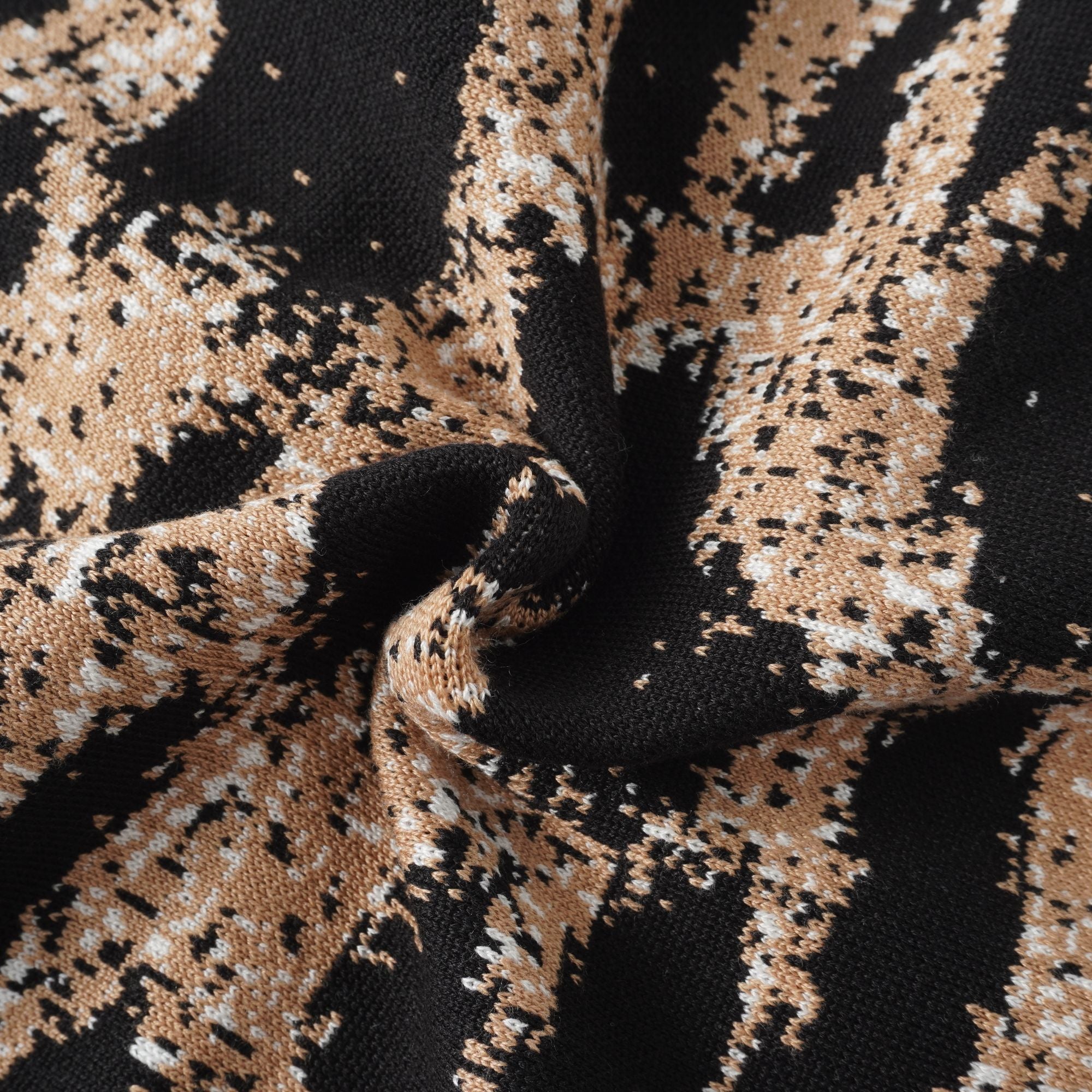 Lucie Brown Leopard Knit Mini Dress