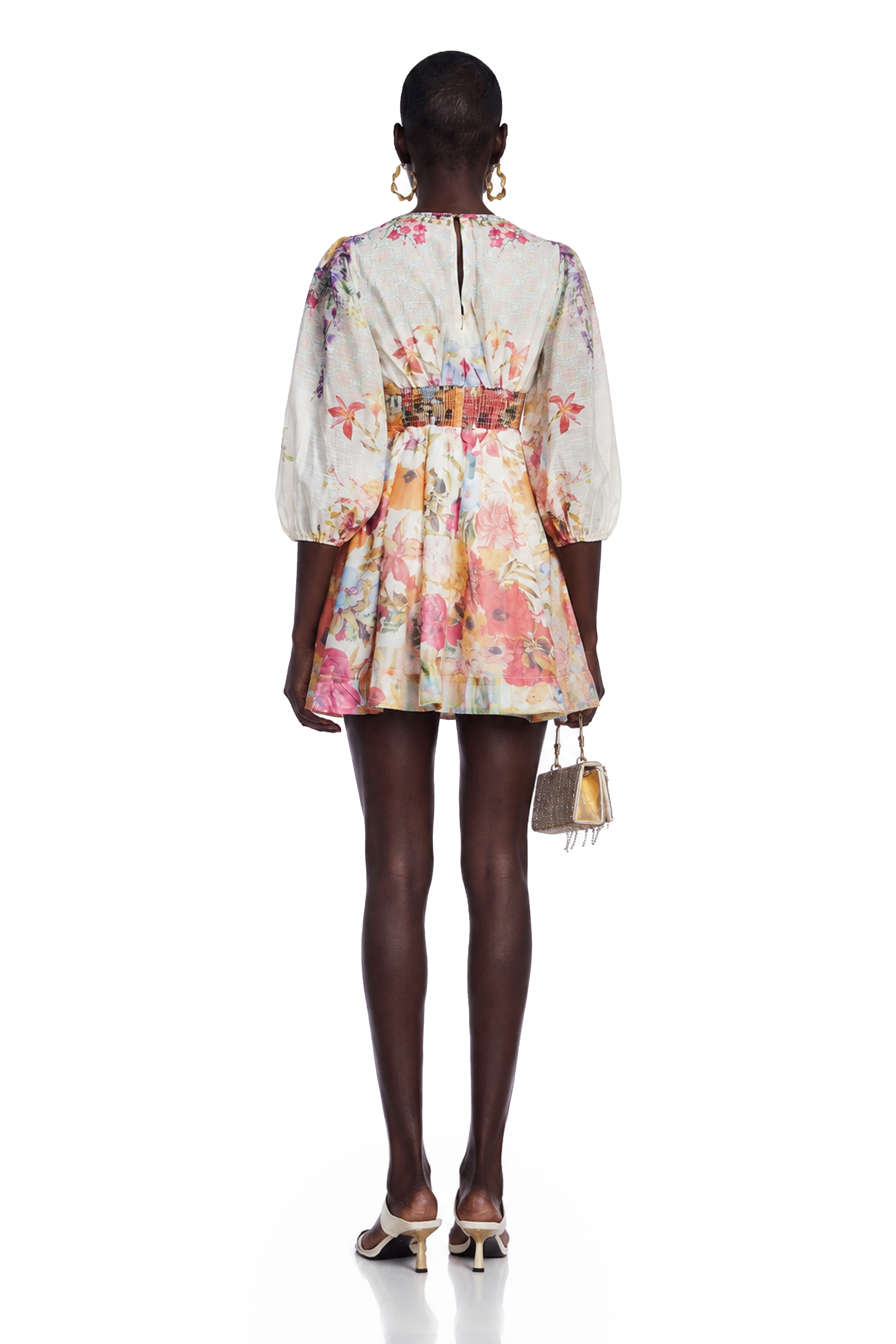 Axelle floral-print mini dress