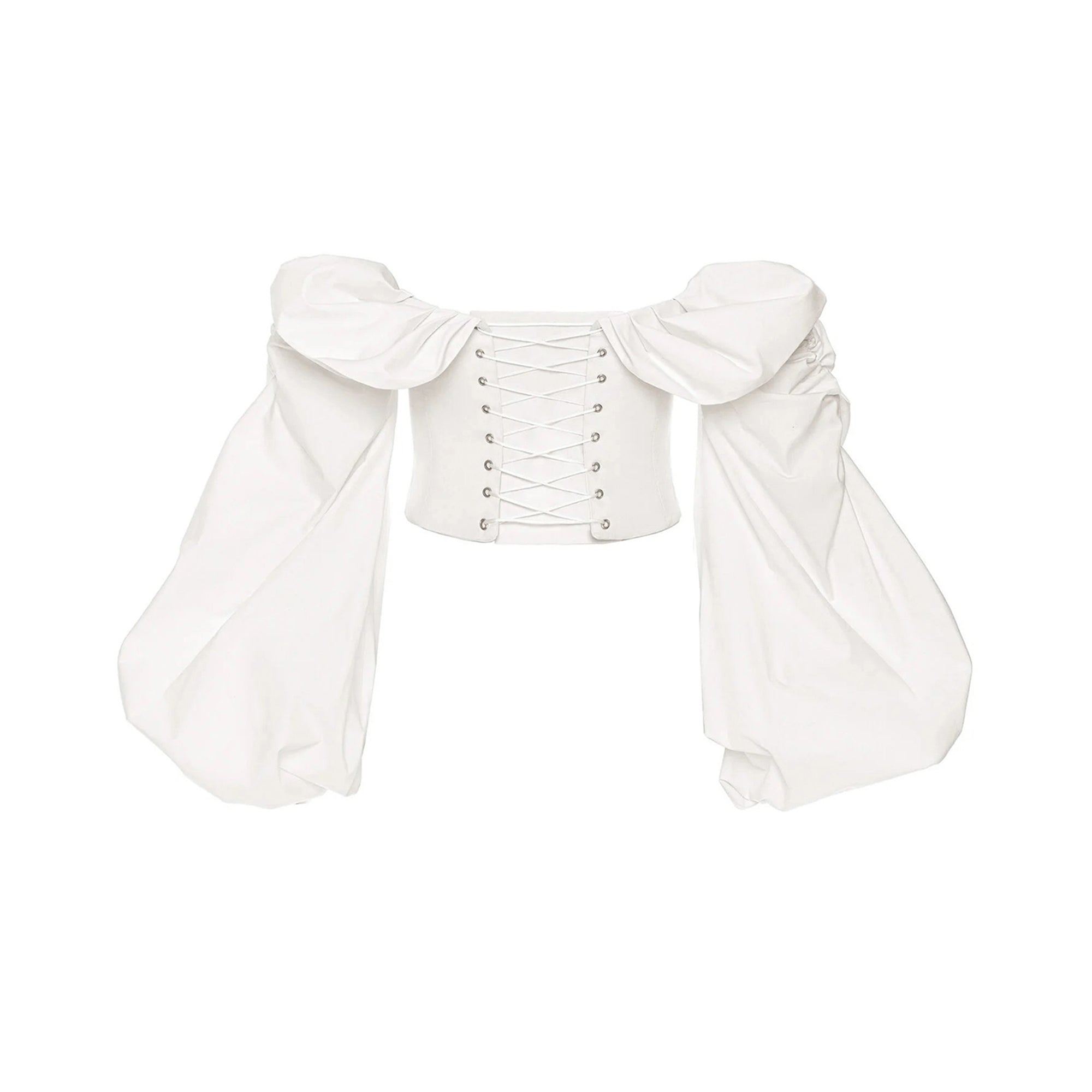 Alicia White Ruched Blouse & Skirt Set