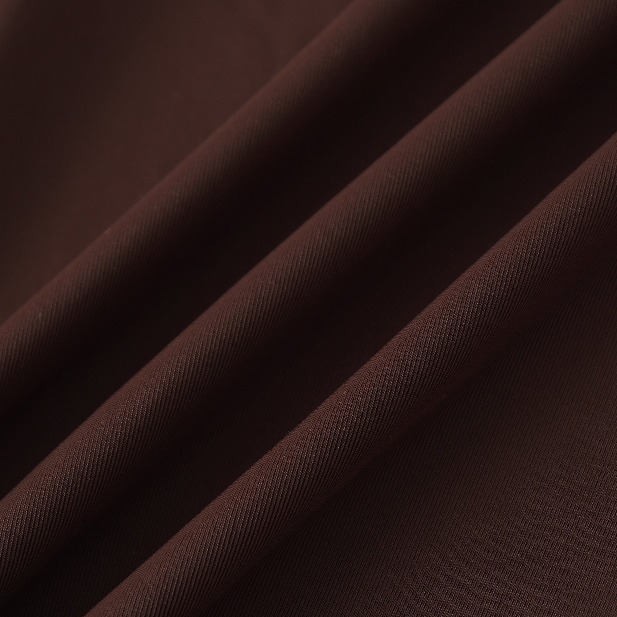 Charitina Brown Tailliertes Midikleid mit Rüschen