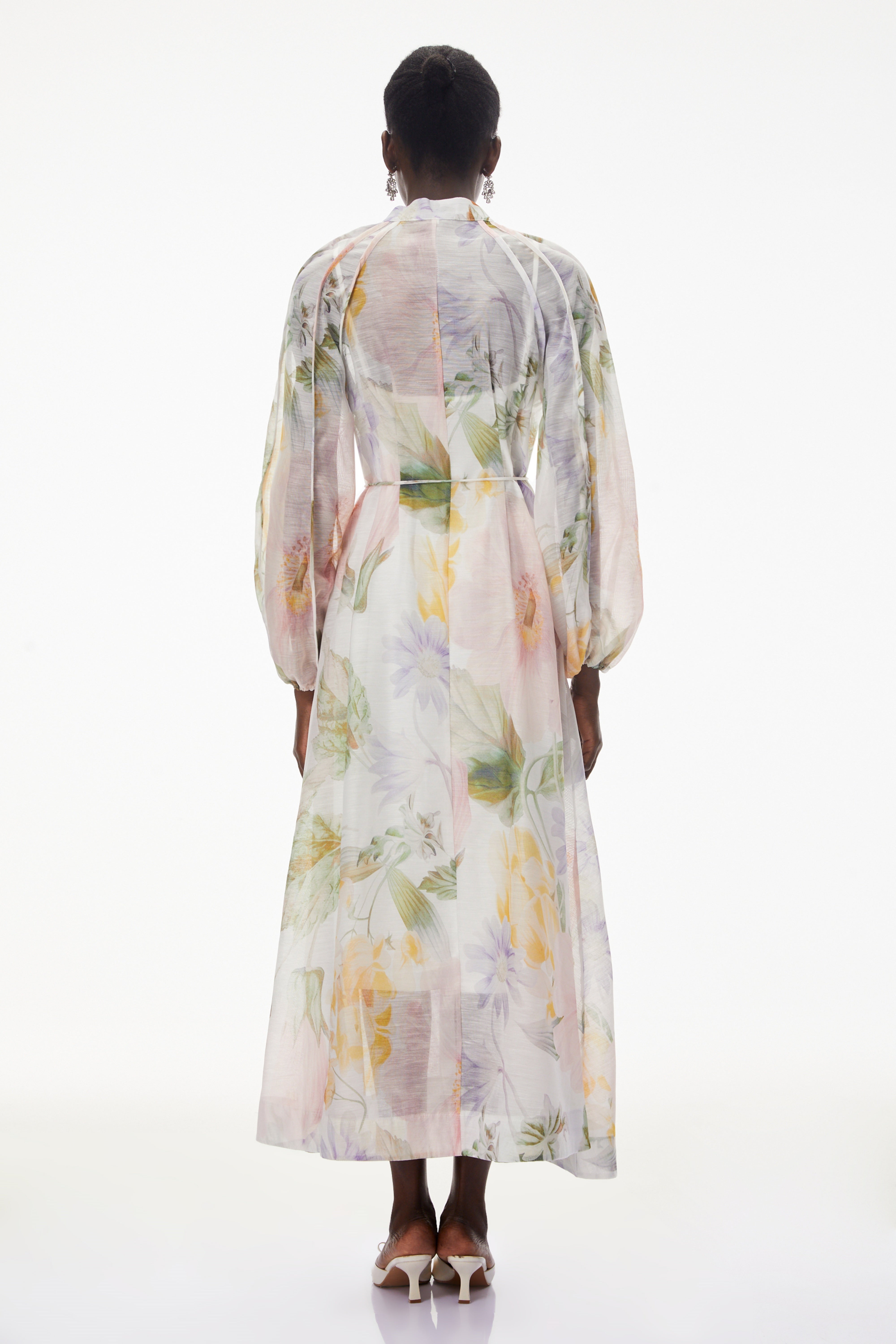 Asiya Green All-Over Print Maxi Dress