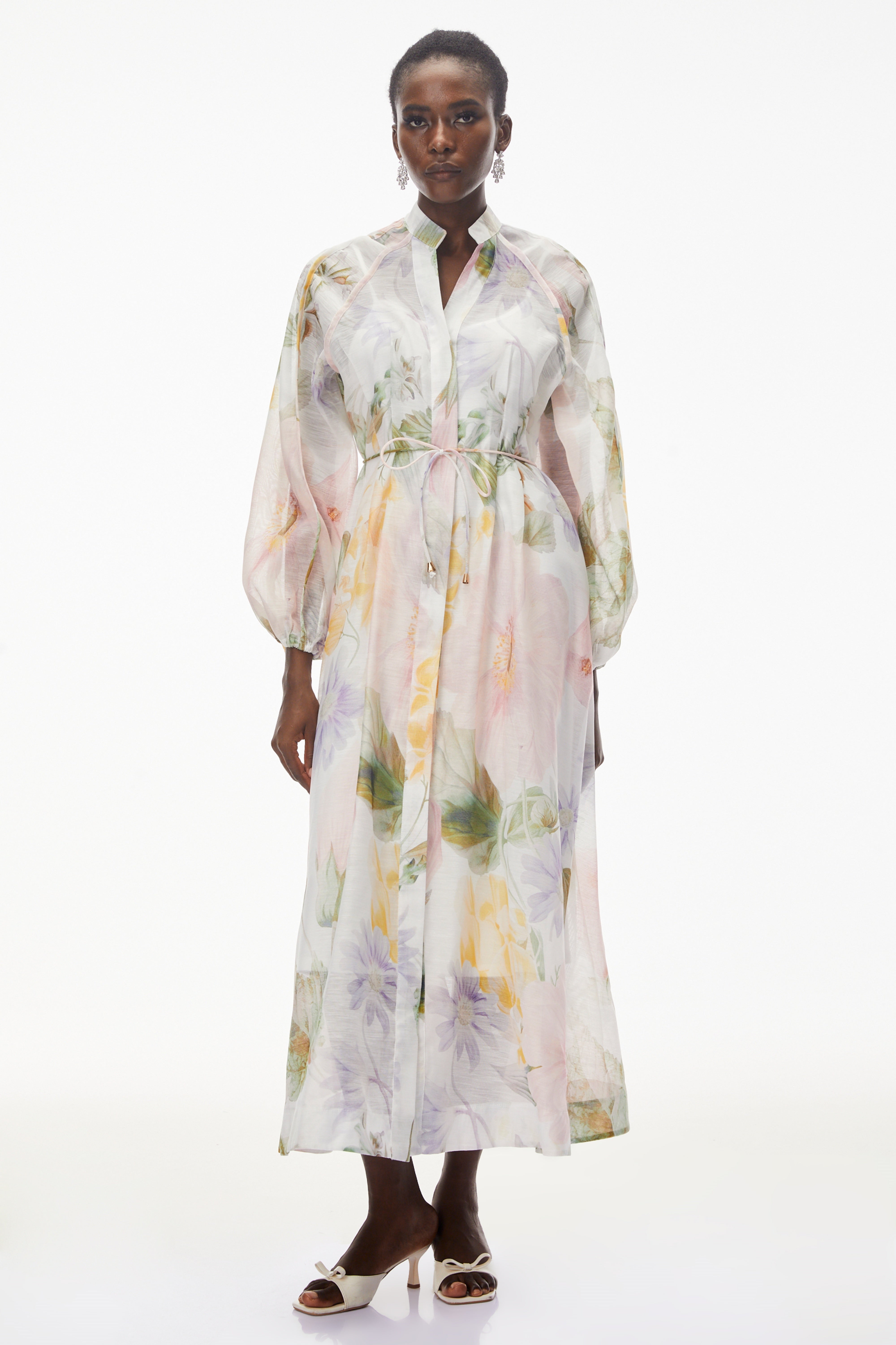 Asiya Green All-Over Print Maxi Dress