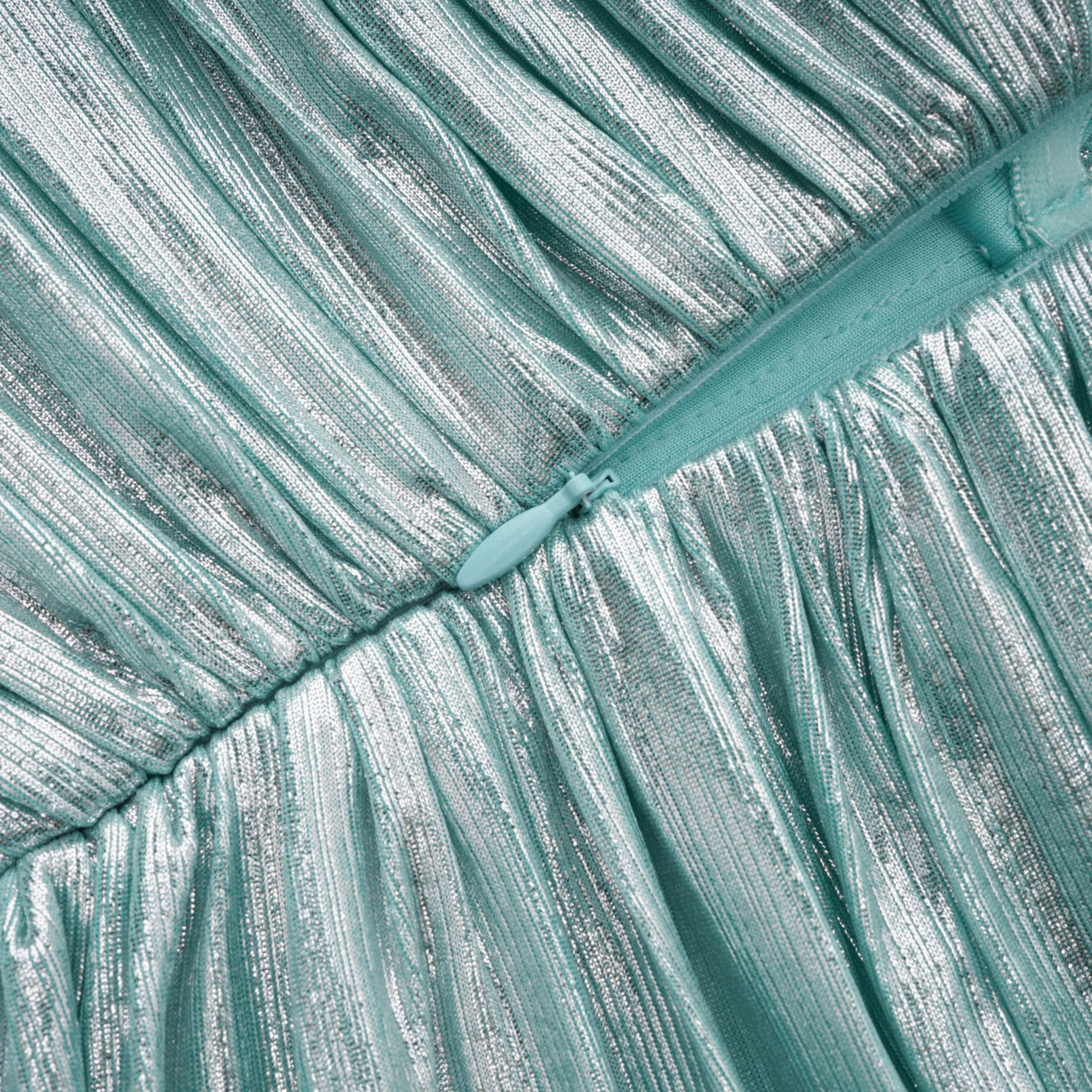 فستان طويل لامع باللون الأزرق الكوبالت من Azar