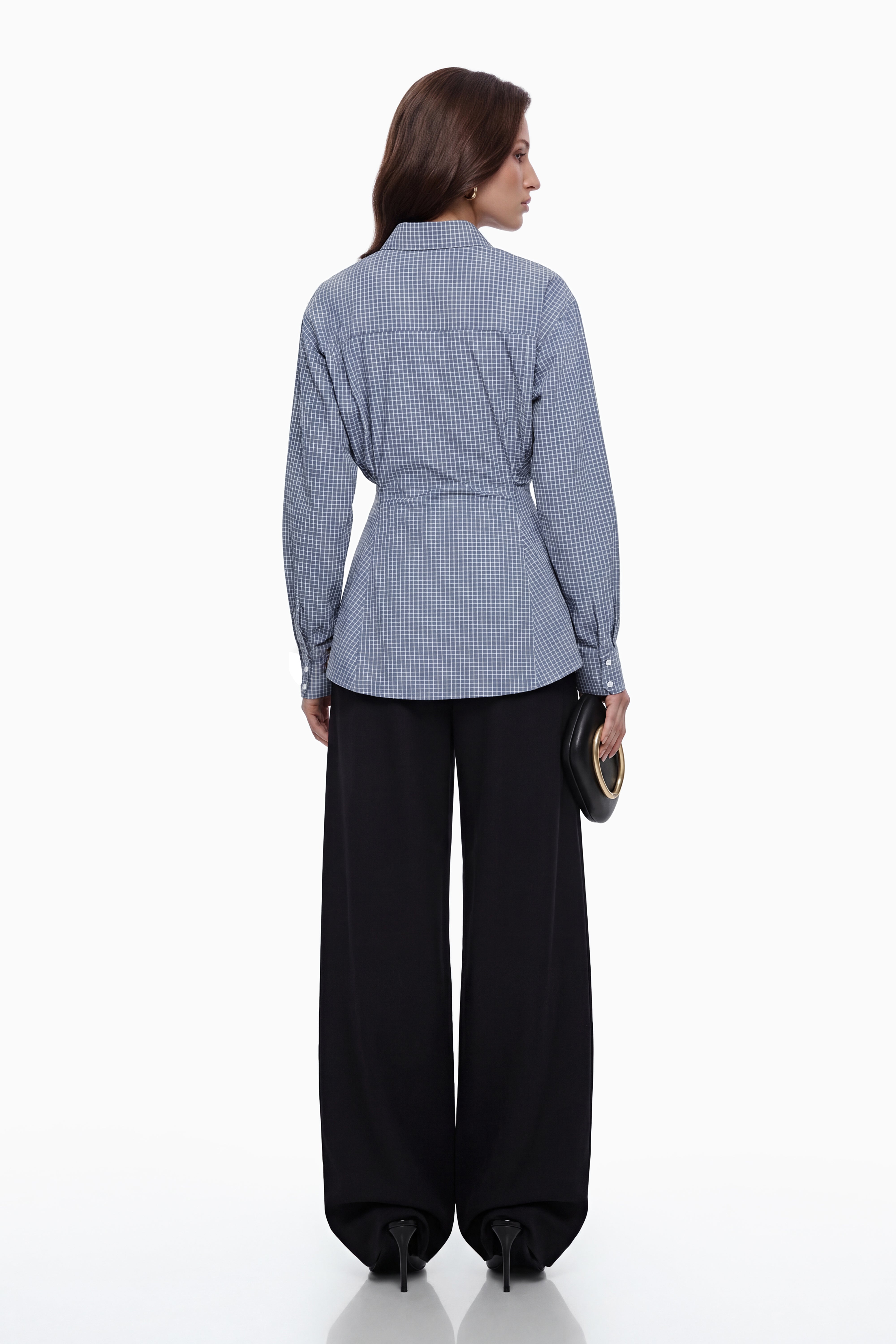 قميص بروك الأزرق بأزرار