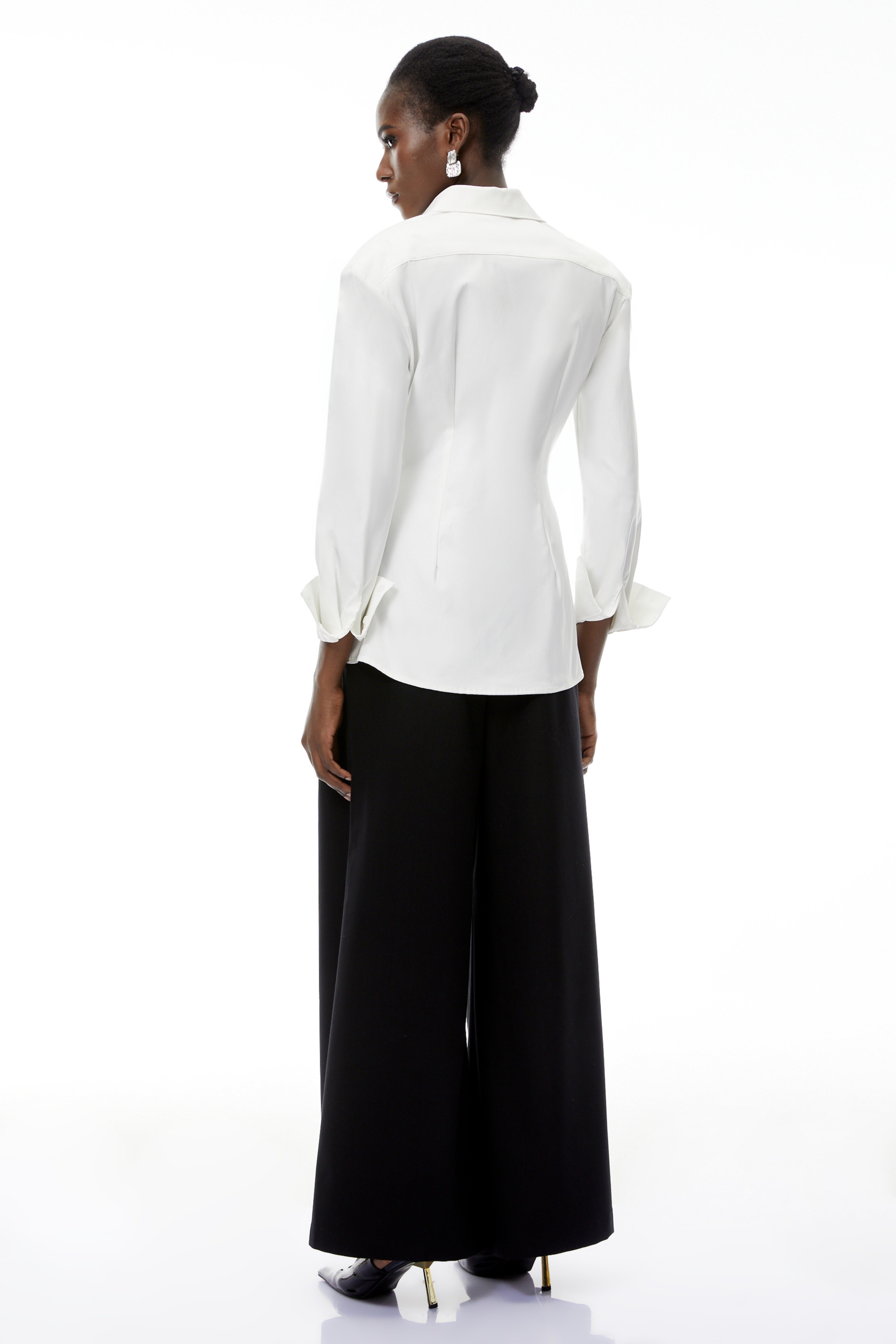 Brooke White Hemd mit Knöpfen