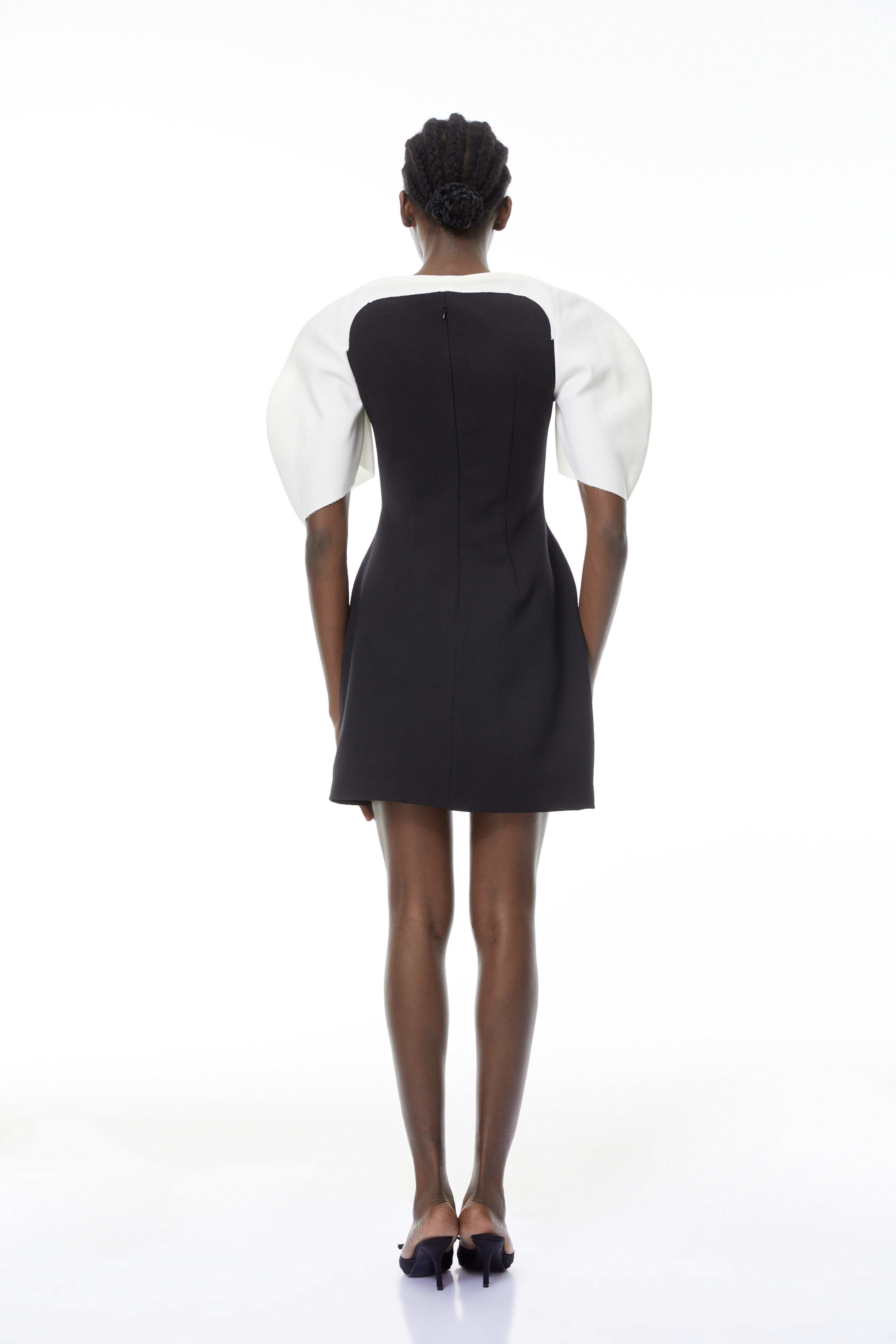 Catalina Schwarzes Mini-Kleid mit Farbblock-Design