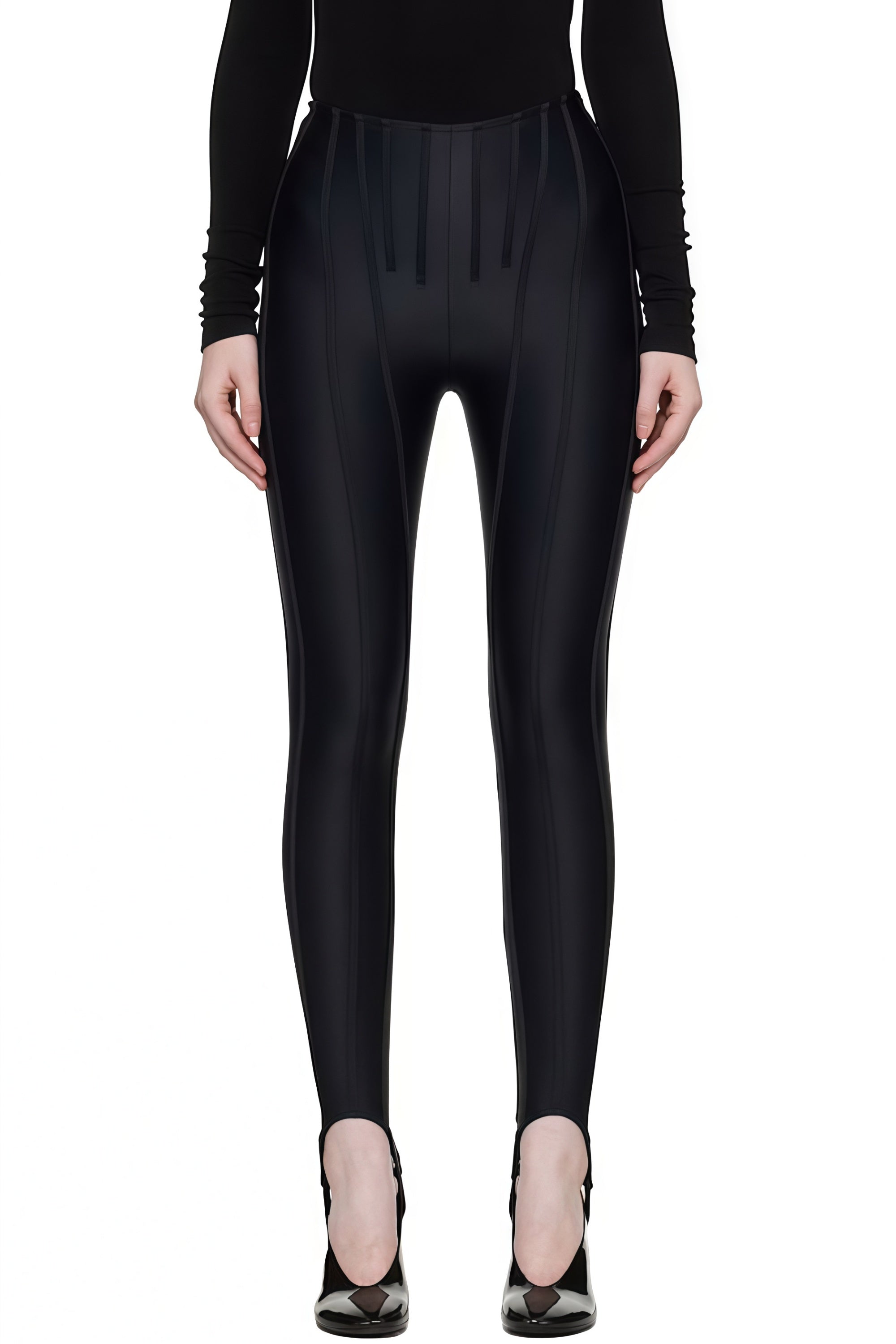 Black Stitching Leggings