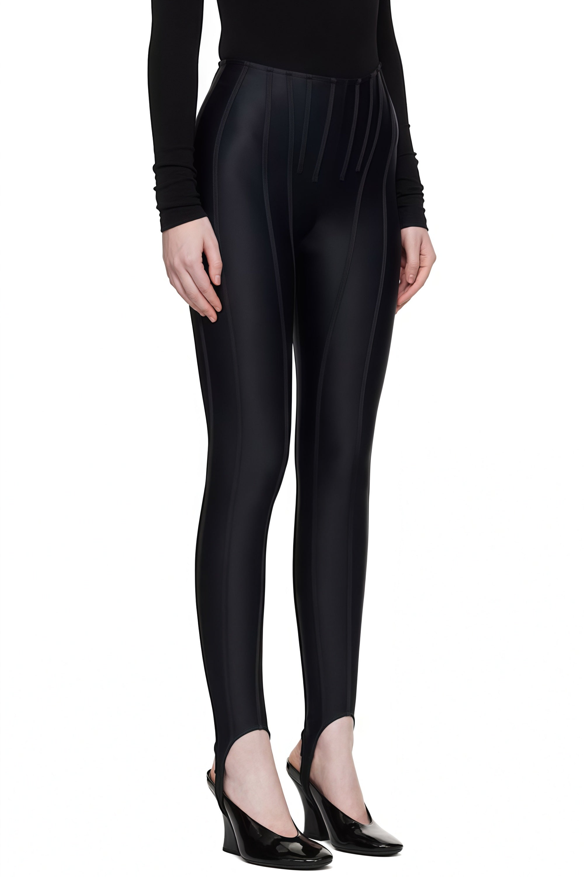 Black Stitching Leggings