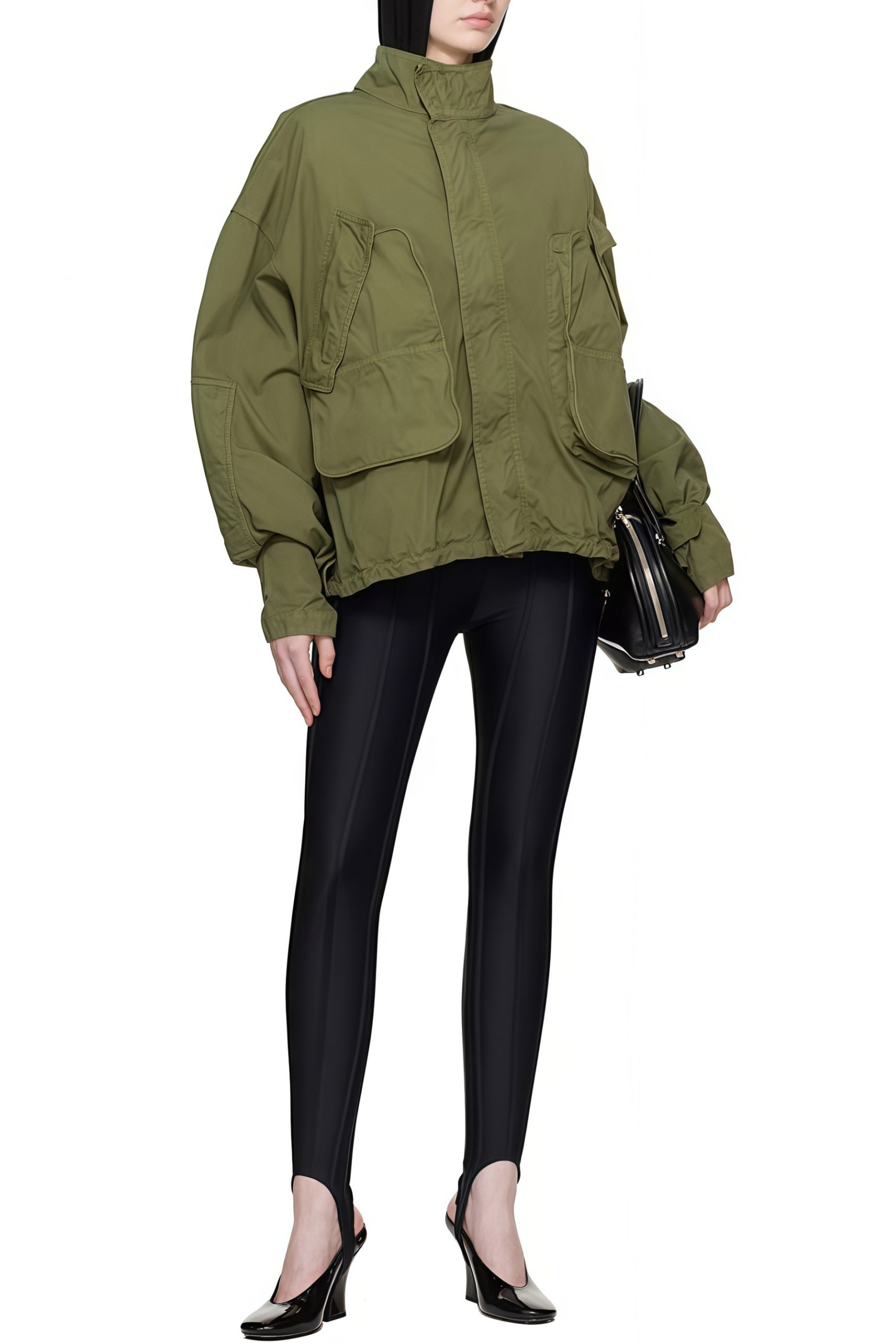 Black Stitching Leggings