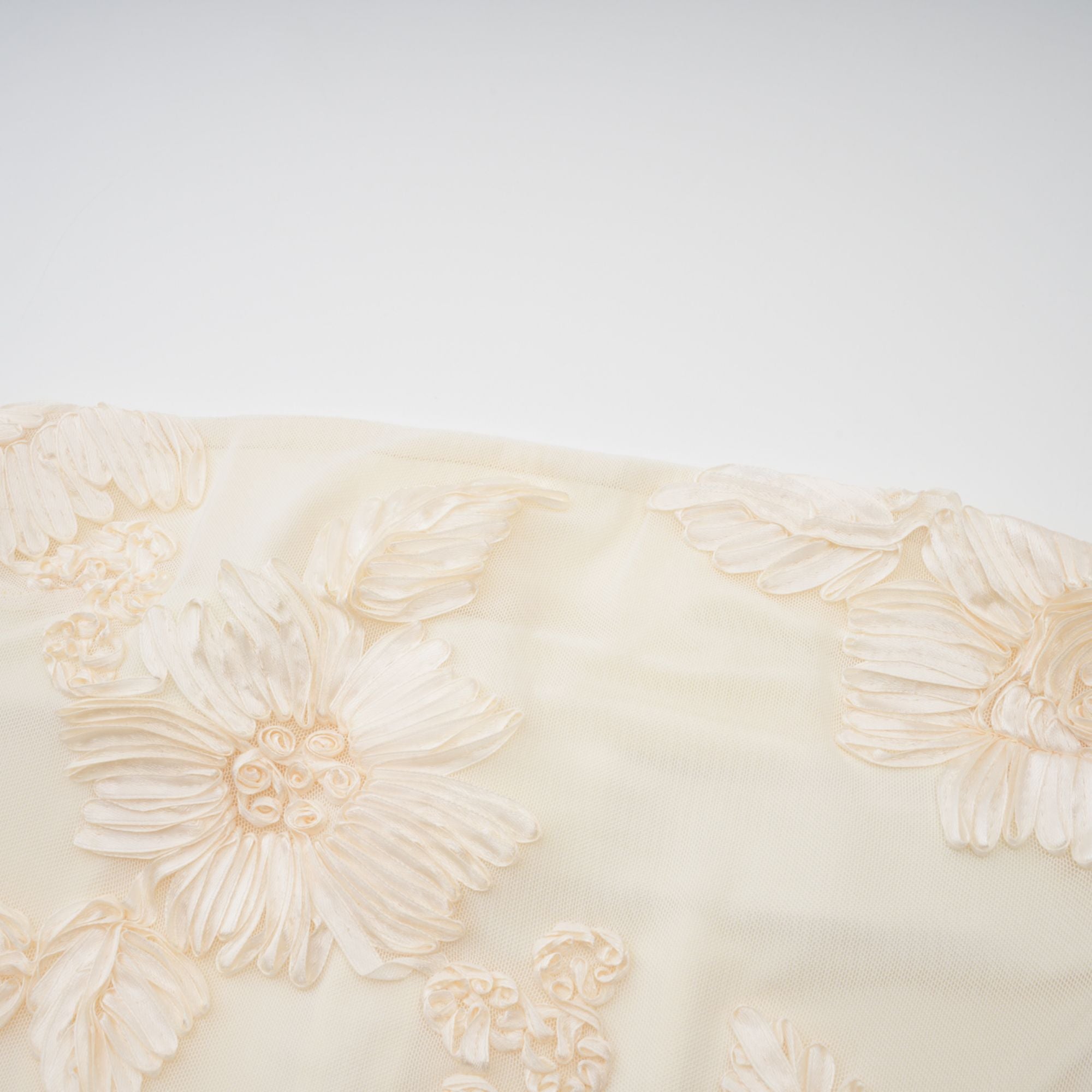 Melanie neutrals embroidered off-shoulder maxi dress