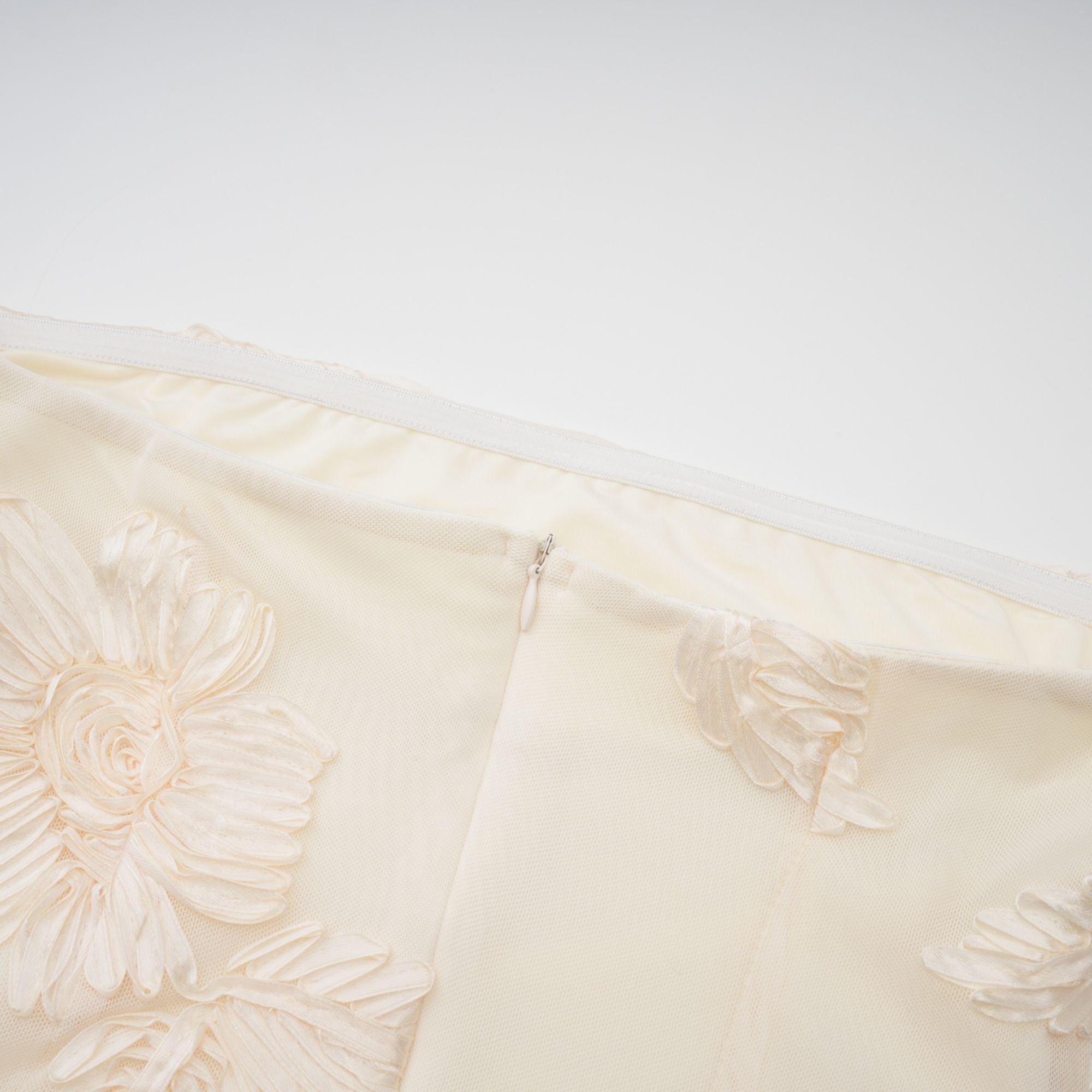 Melanie neutrals embroidered off-shoulder maxi dress