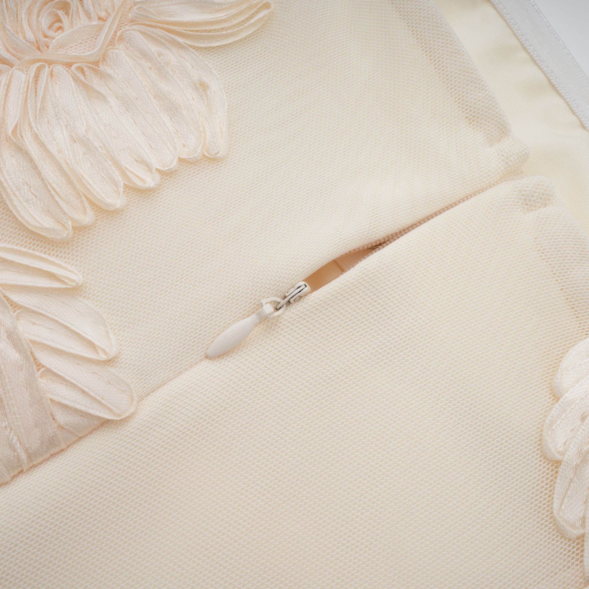 Melanie neutrals embroidered off-shoulder maxi dress