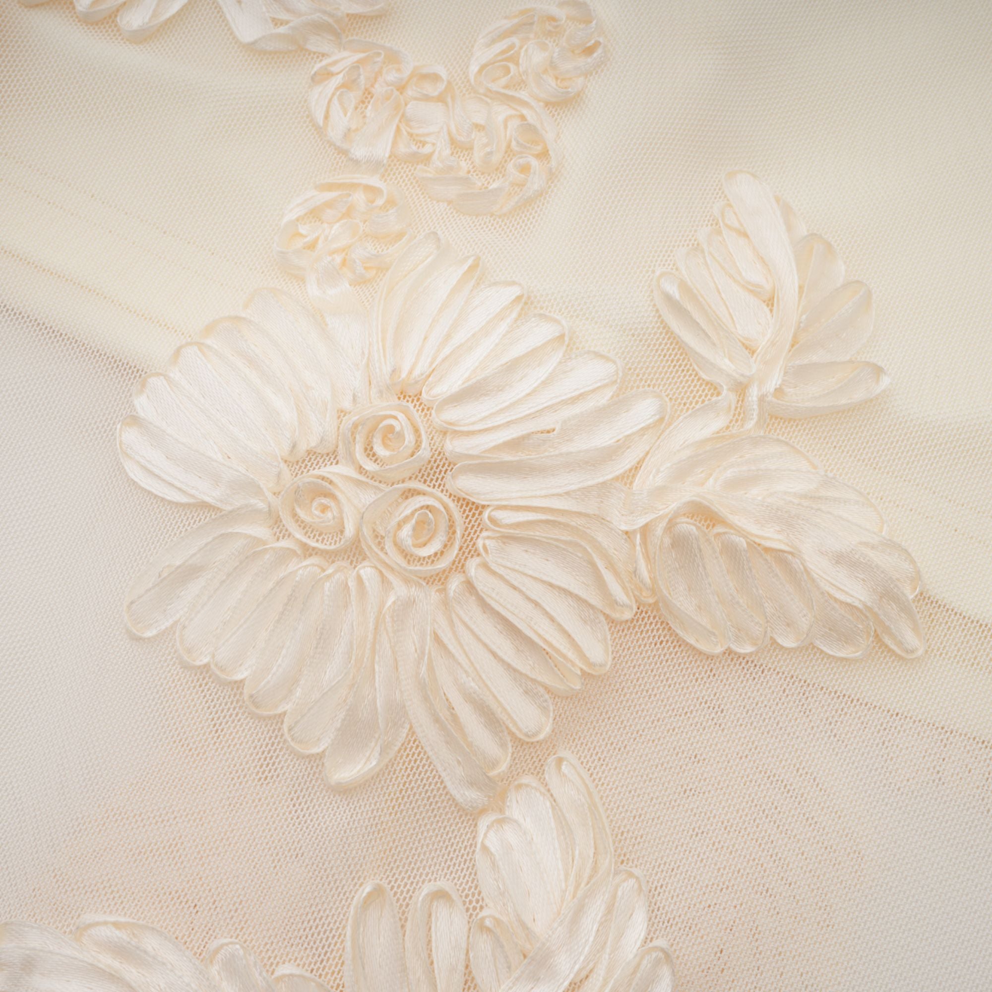 Melanie neutrals embroidered off-shoulder maxi dress