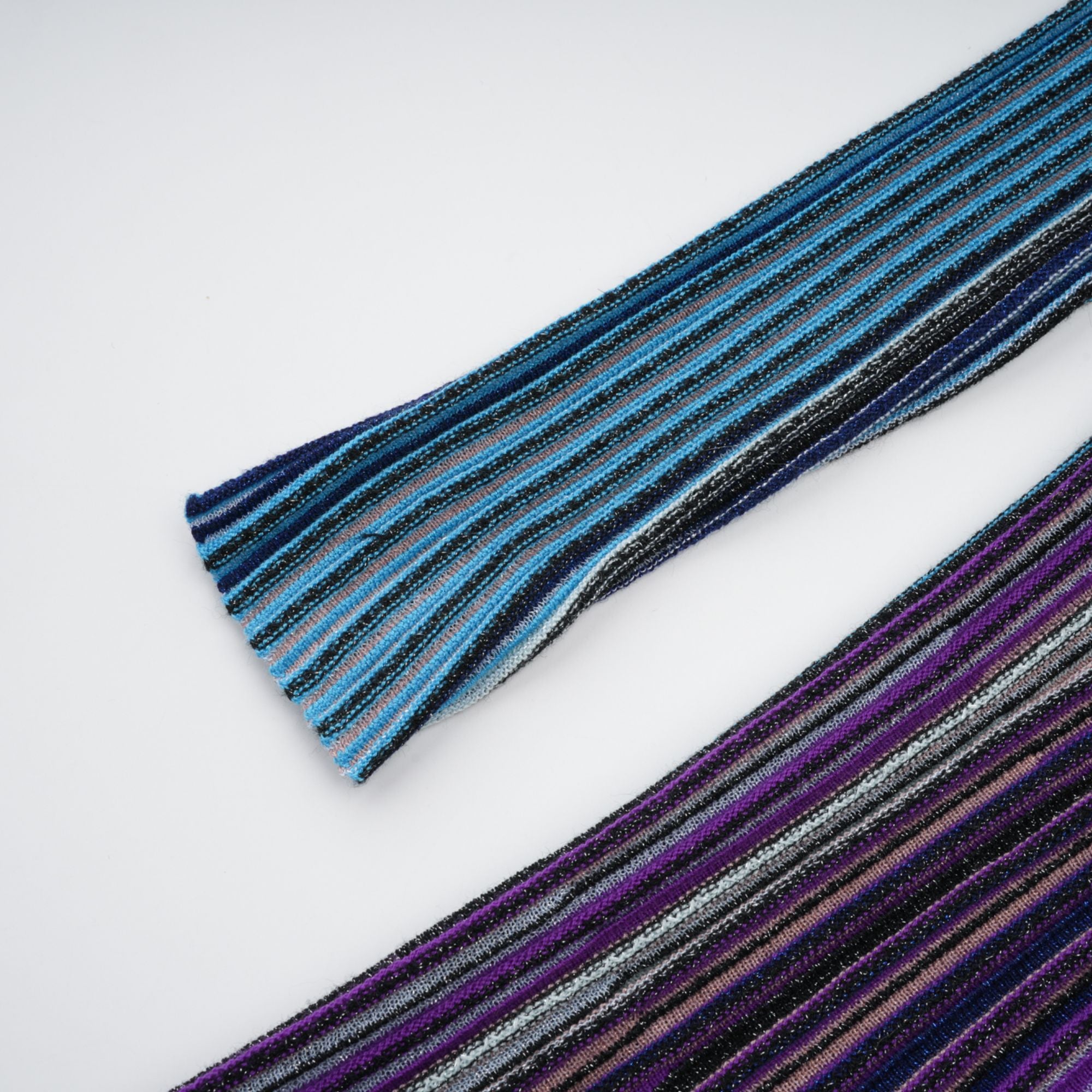 Mathilde metallic pleated midi dress in Blue