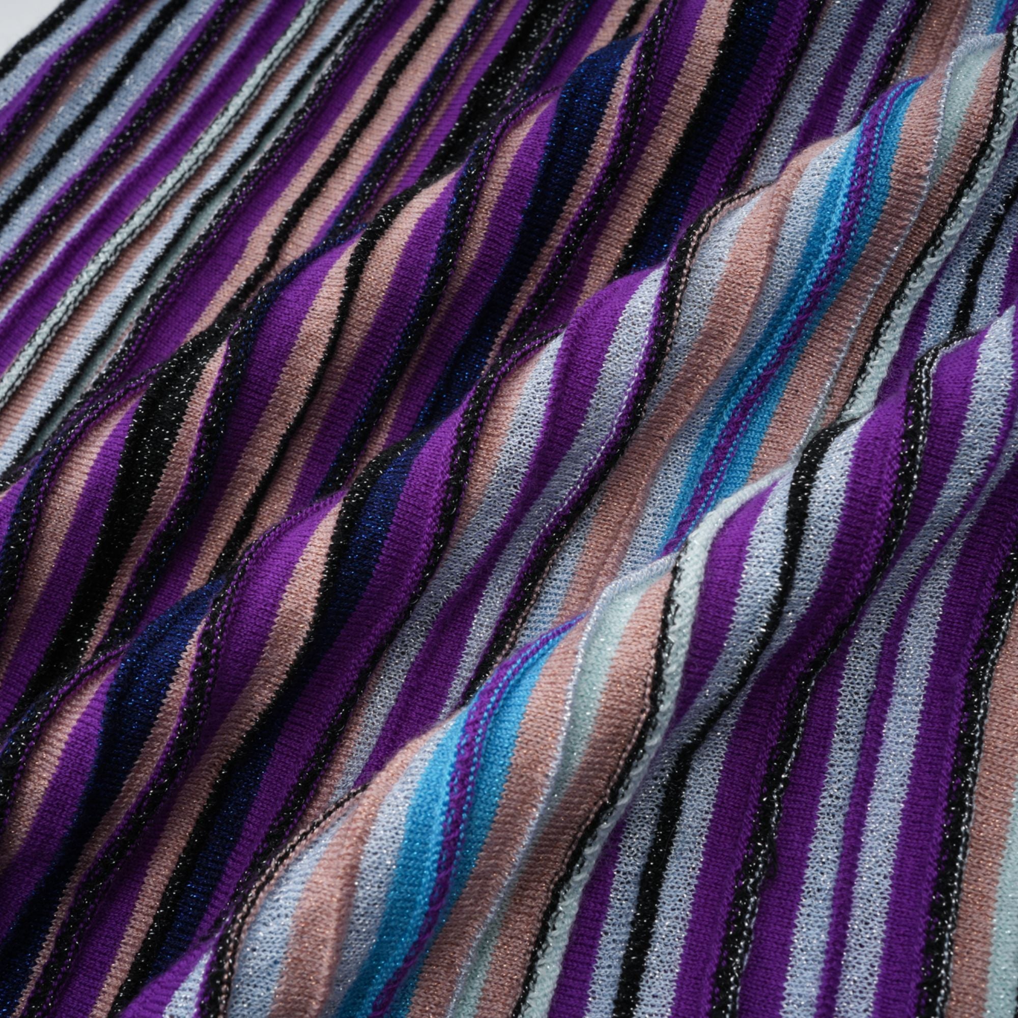 Mathilde metallic pleated midi dress in Blue