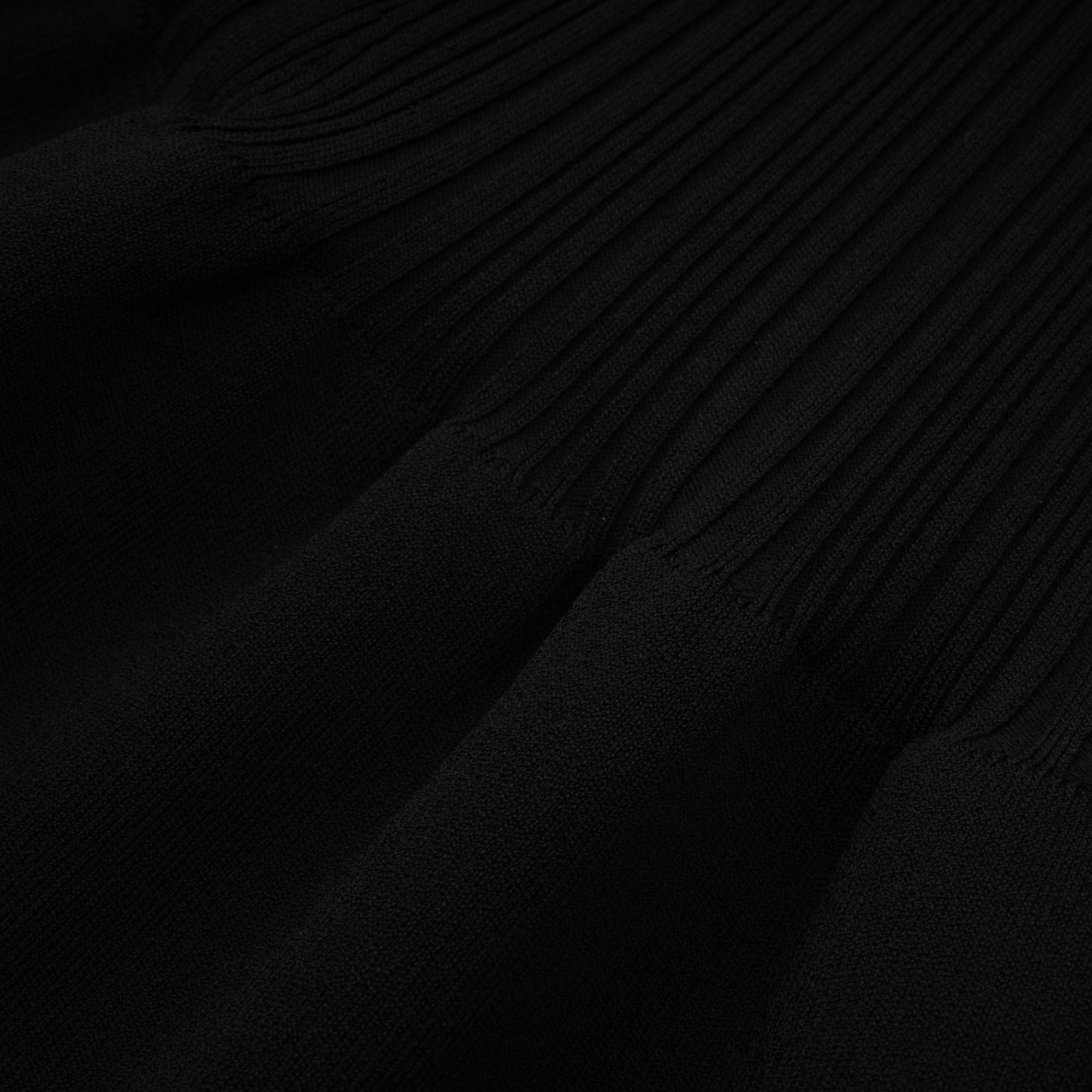 Angèle black off-shoulder knitted mini dress