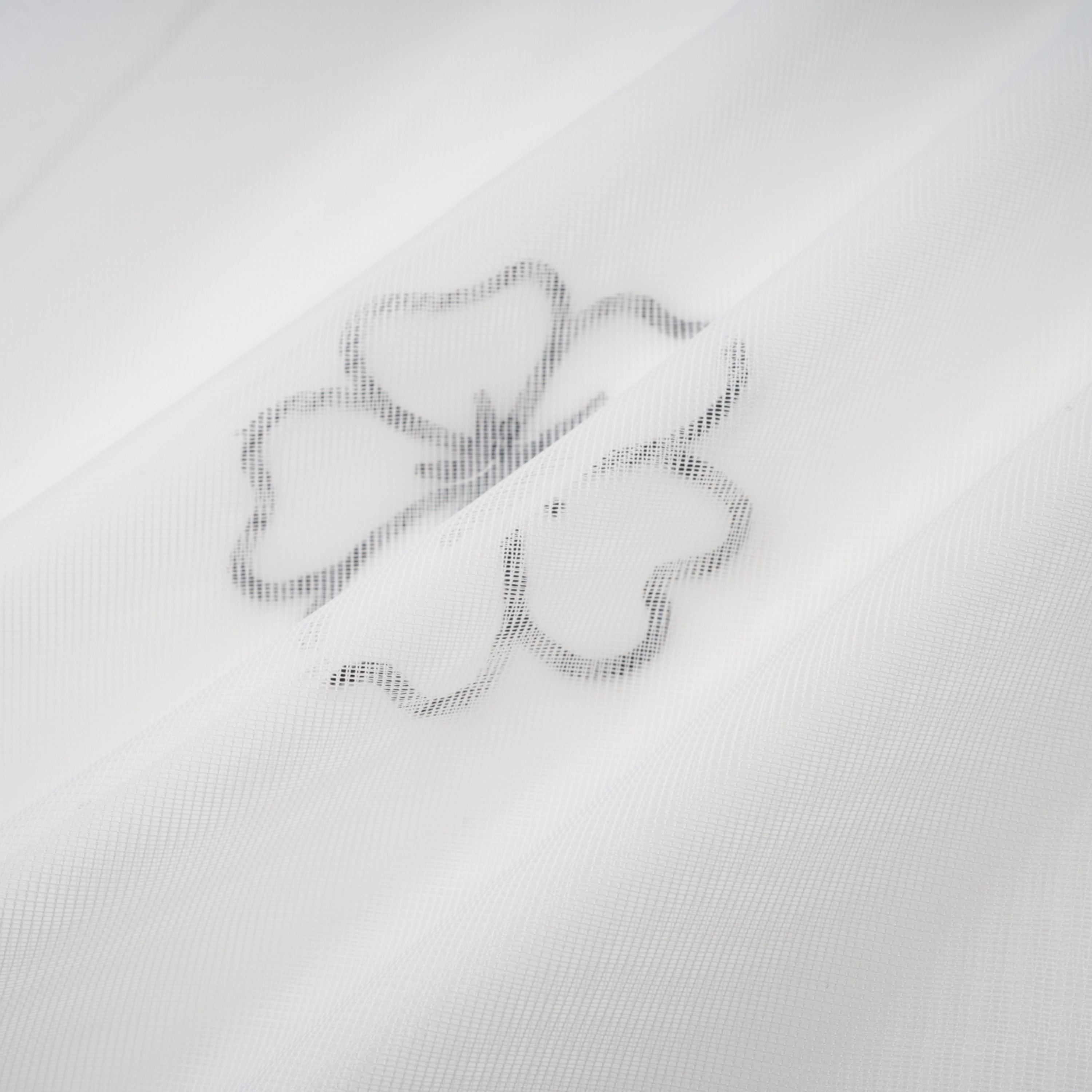 Yaelle White Floral Appliqué Tulle Midi Dress