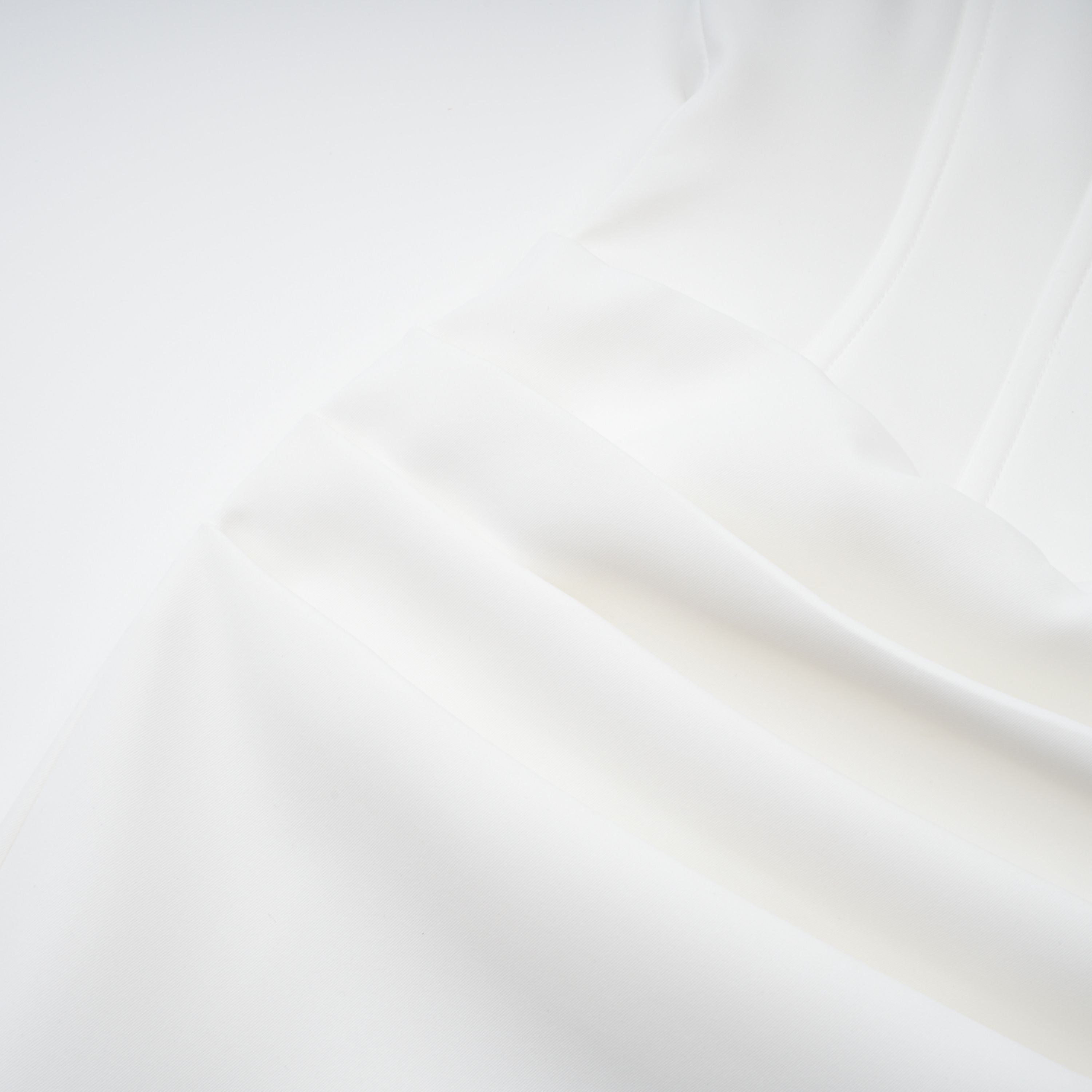 Solara White Draped Midi Dress