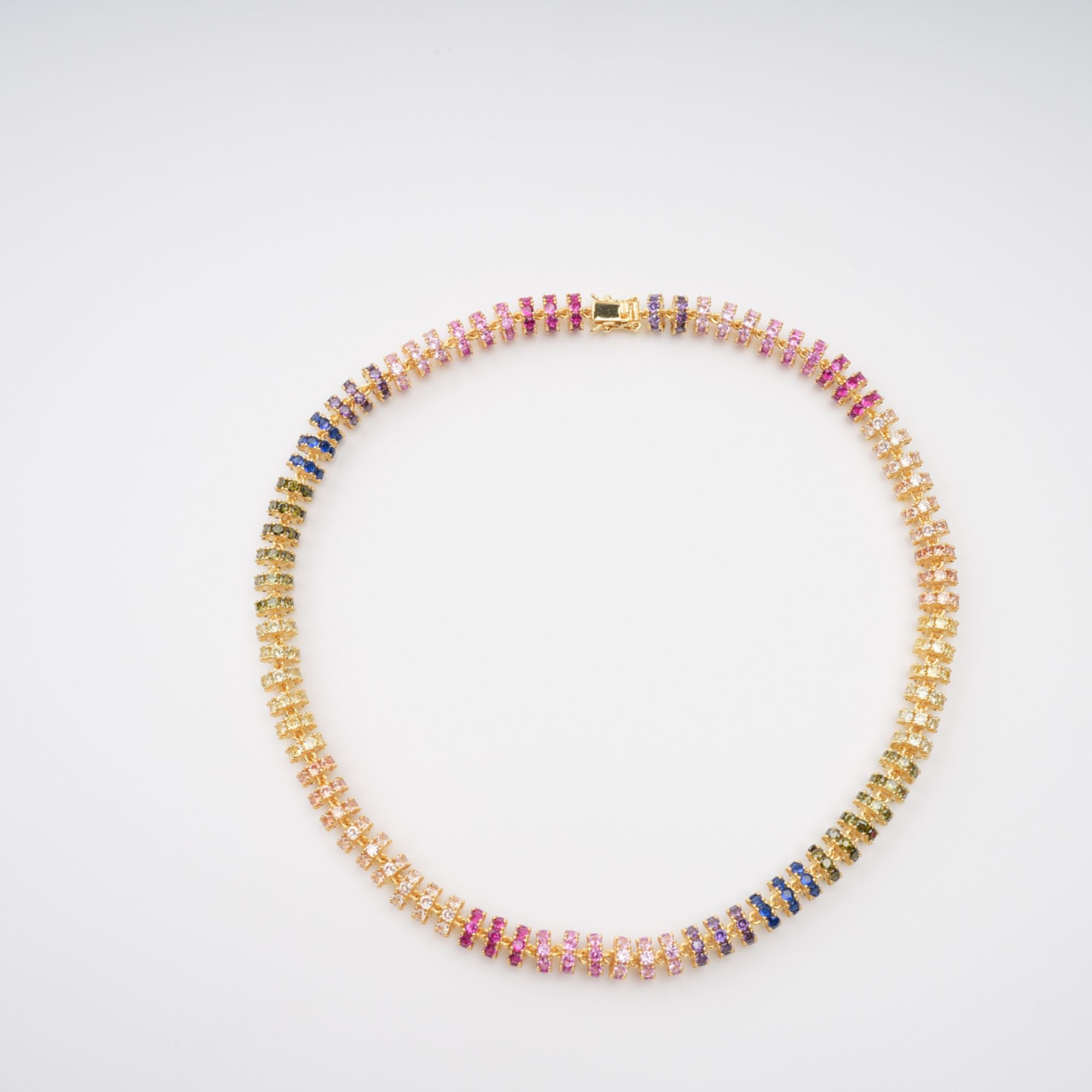 Sandrine Gold Tone Crystal Embellished Necklace