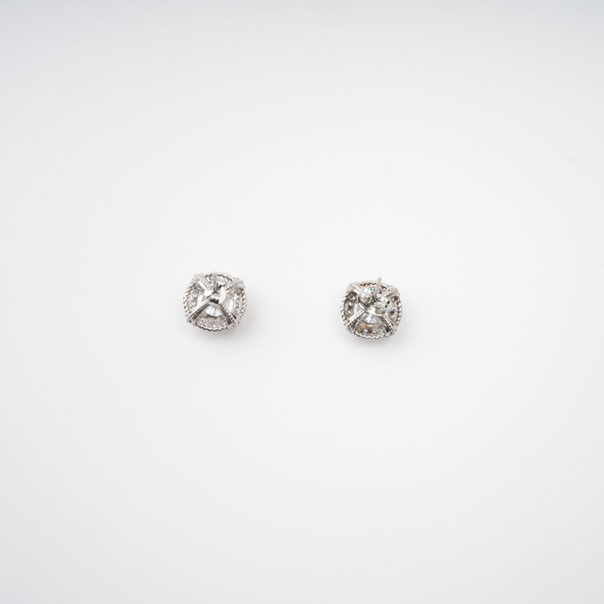 Blanche White Crystal Embellished Earrings