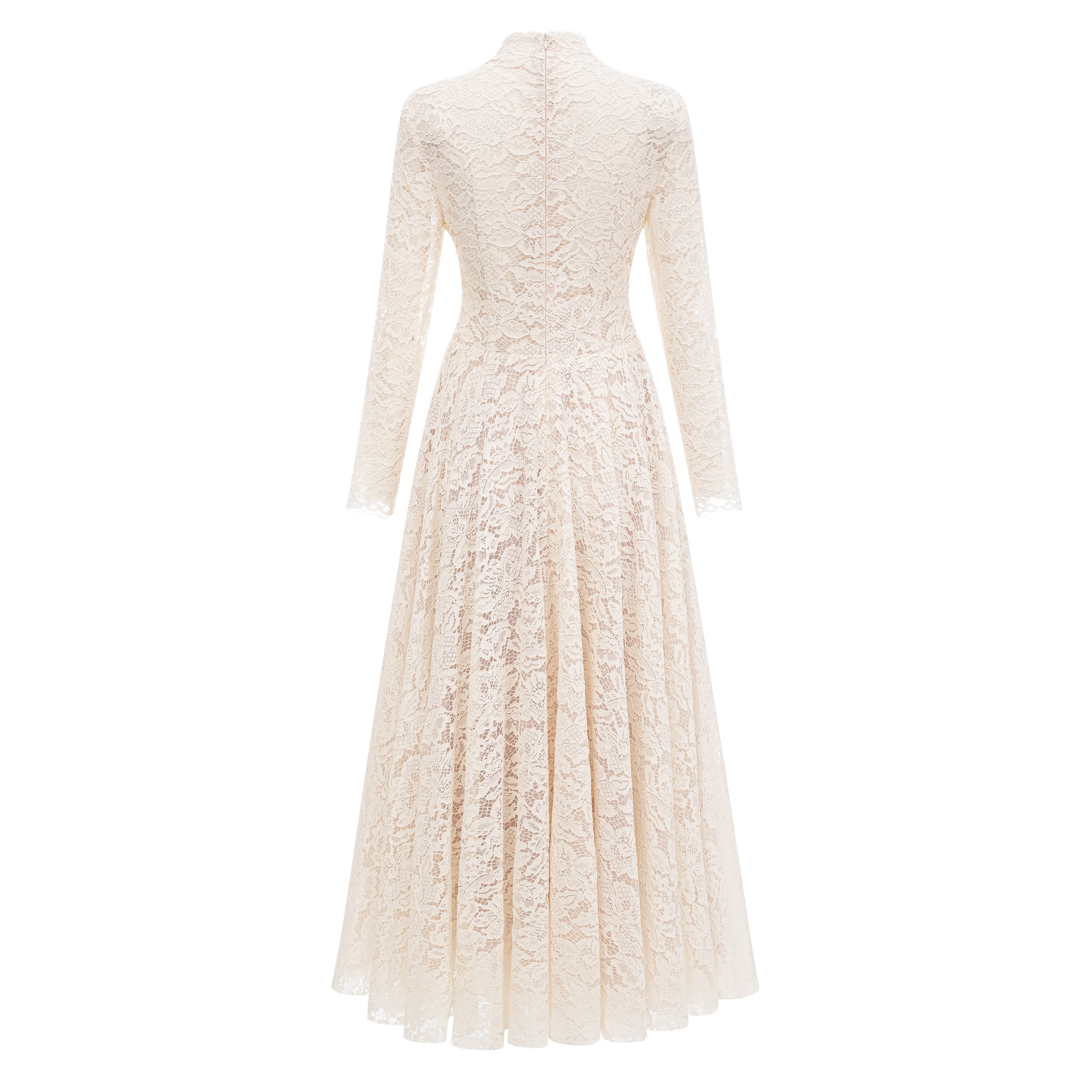 Oliana Ivory Lace Maxi Gown
