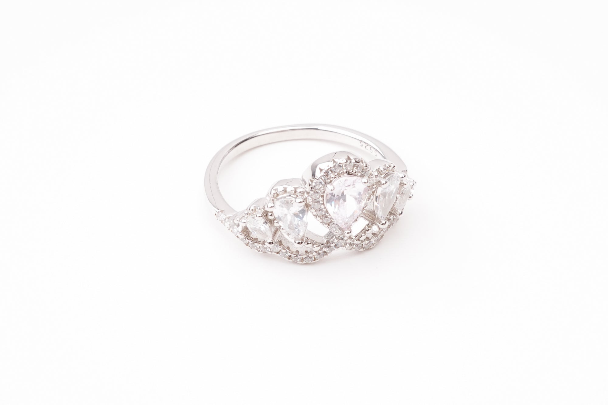 Carmen Pink Crown Silver Ring