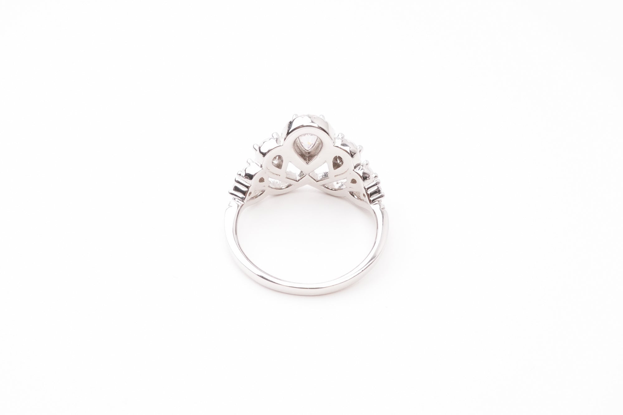 Carmen Pink Crown Silver Ring