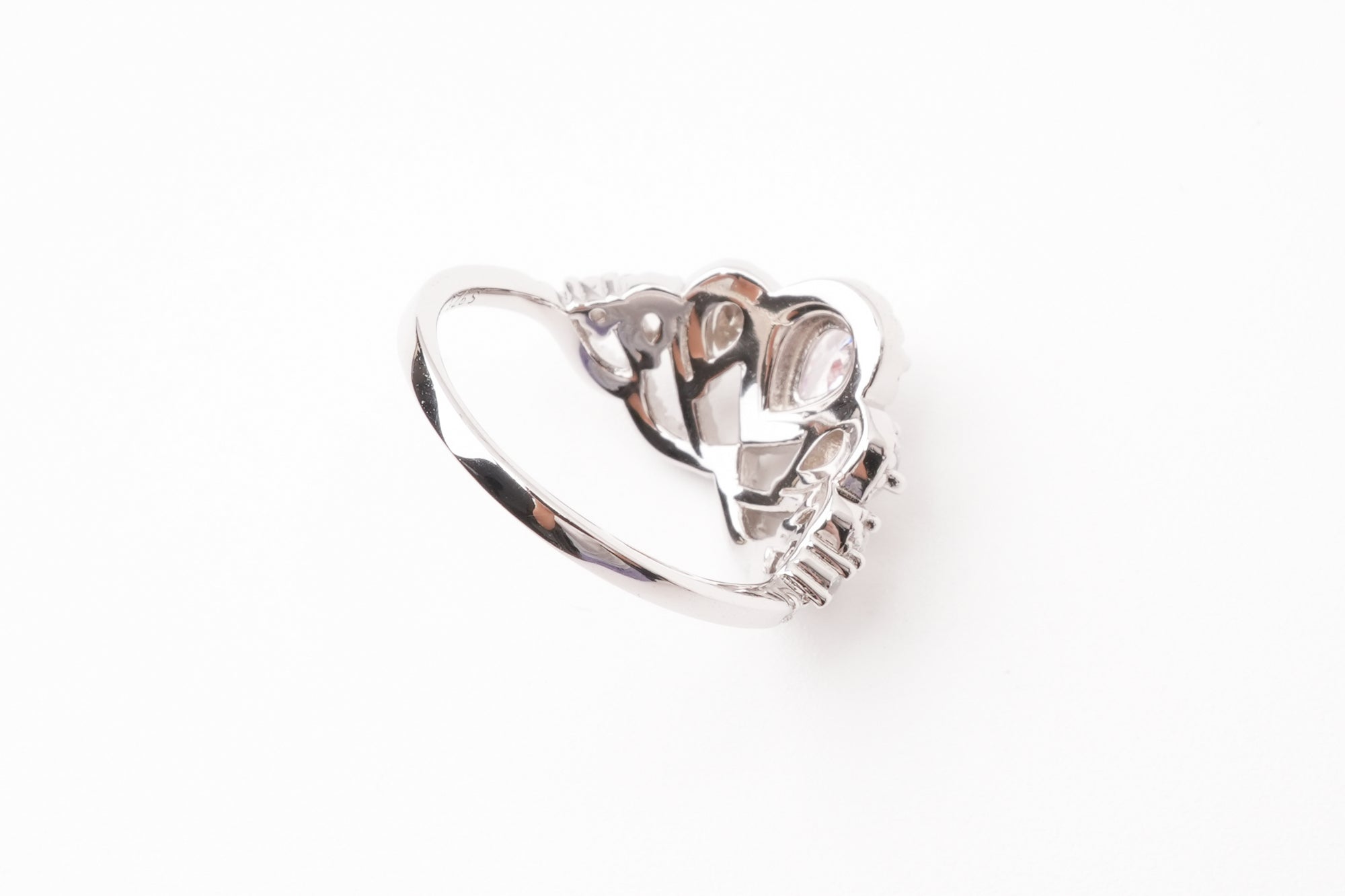 Carmen Pink Crown Silver Ring
