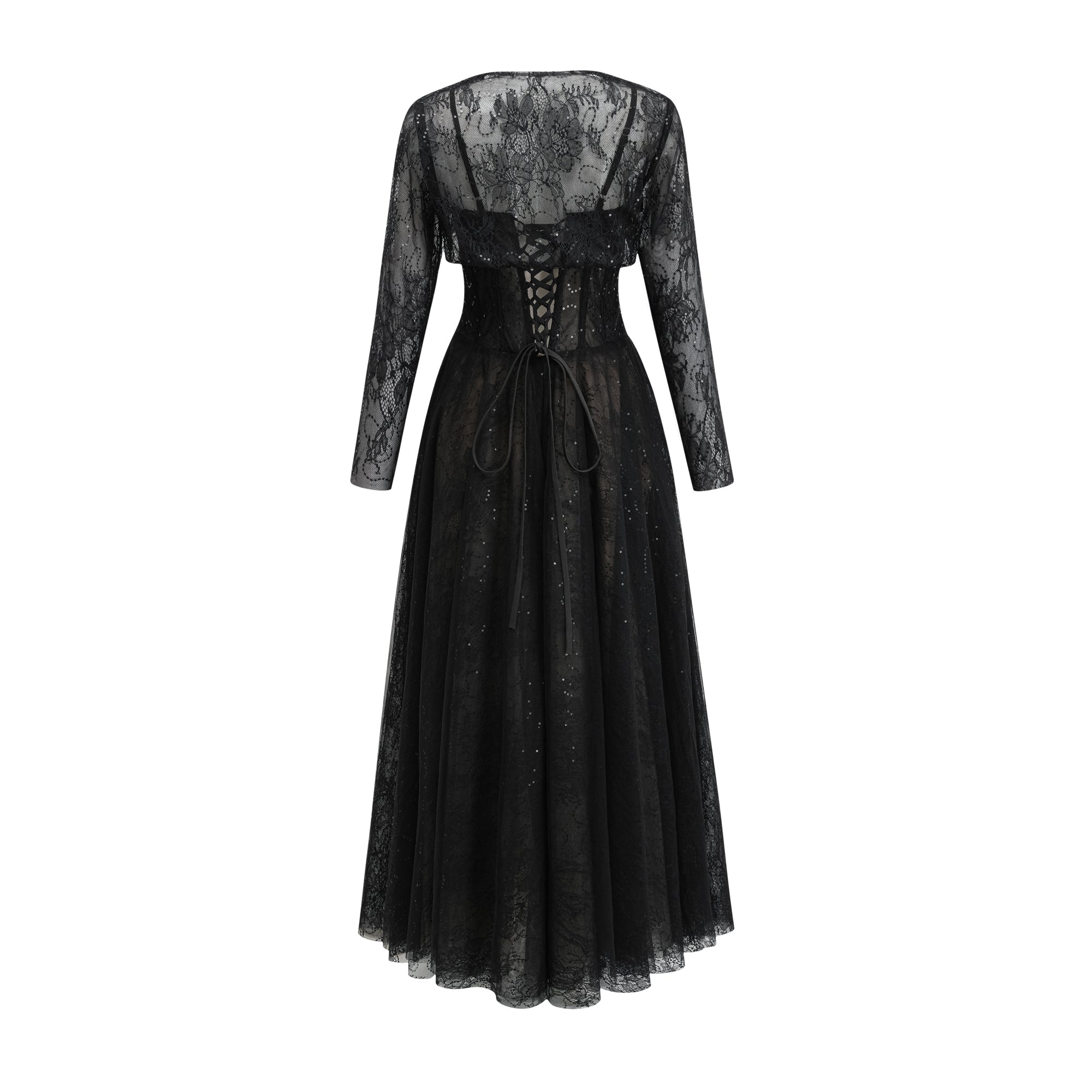 Celina Lace Corset Maxi Gown