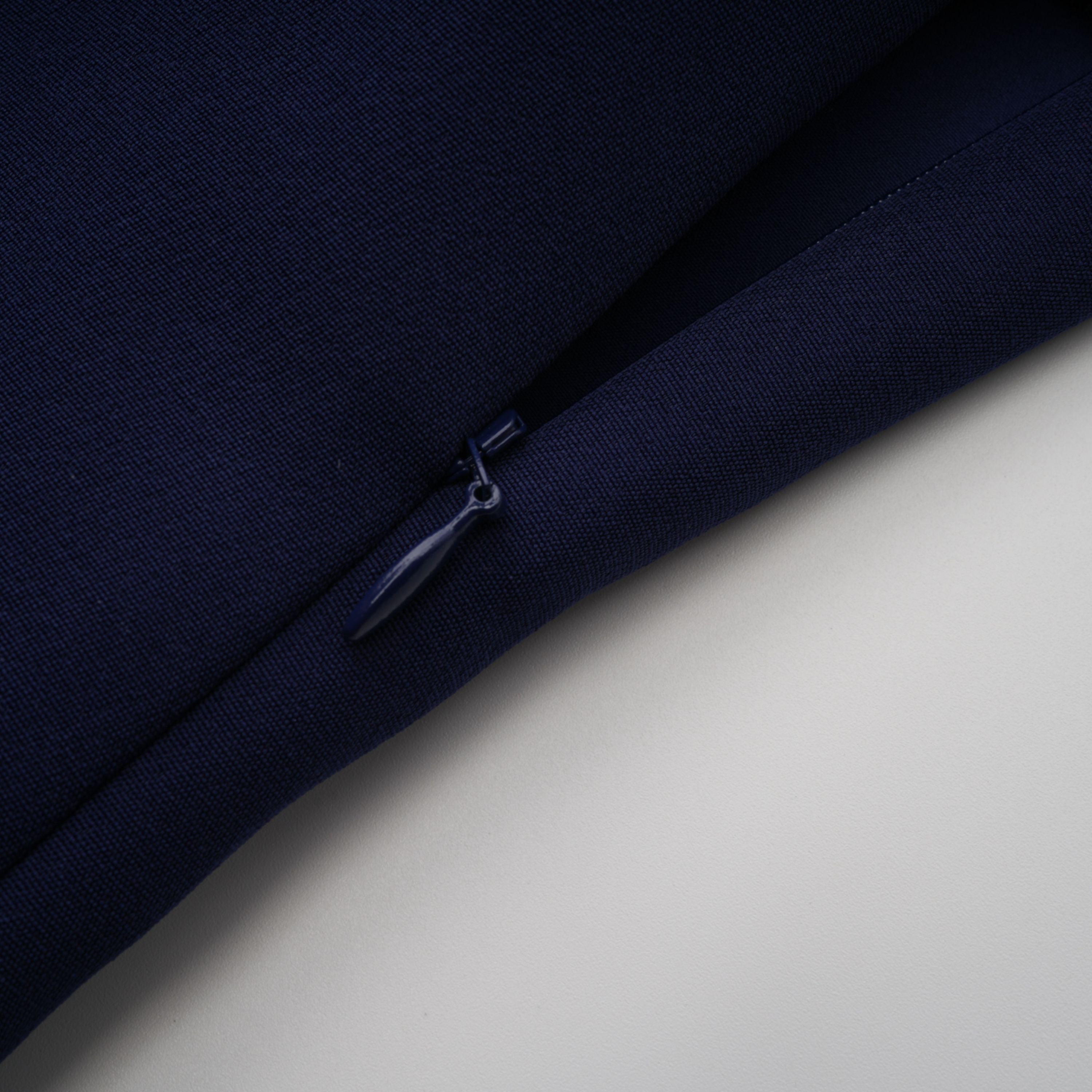 فستان ميدي بتصميم شريط أزرق داكن من Melokuhle