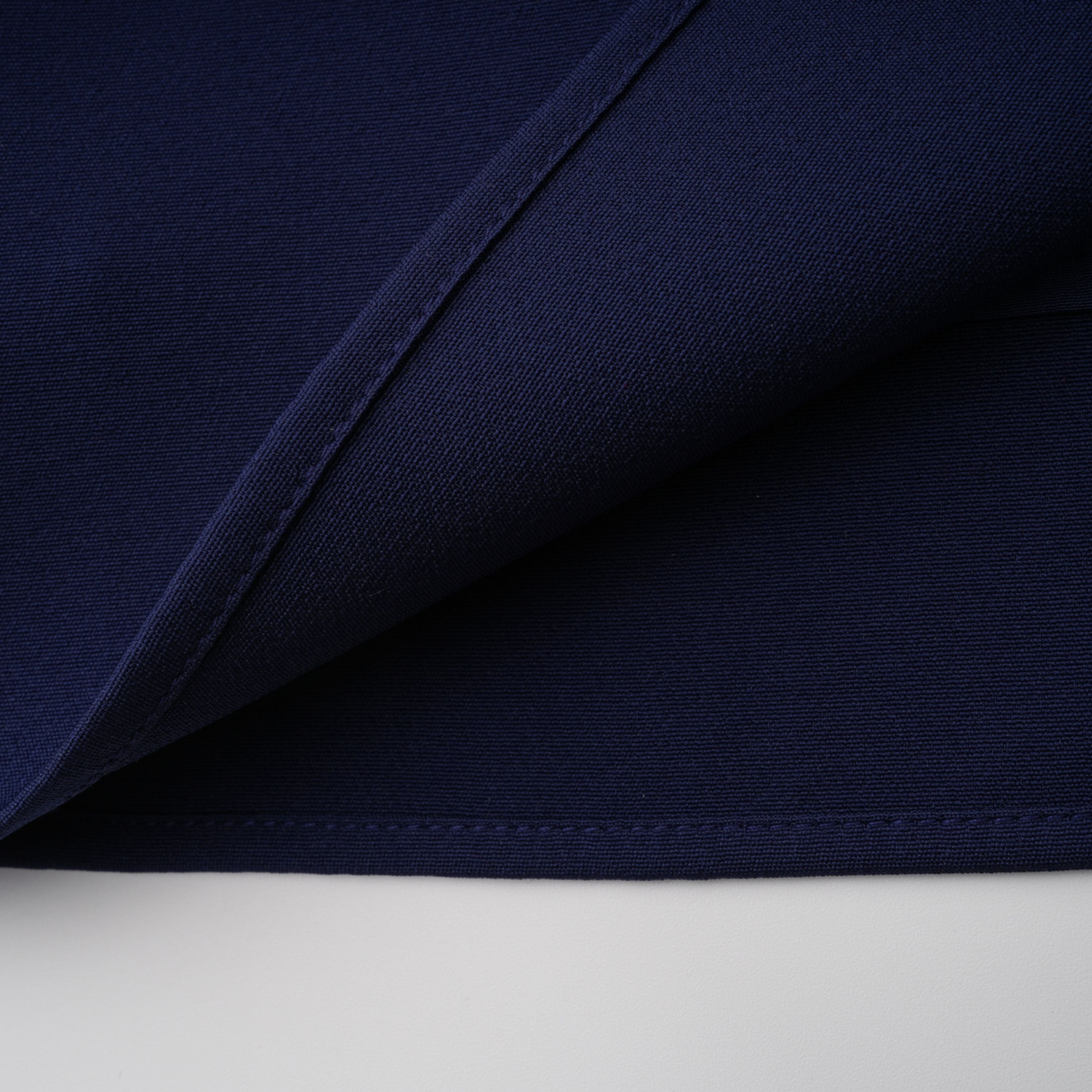 فستان ميدي بتصميم شريط أزرق داكن من Melokuhle