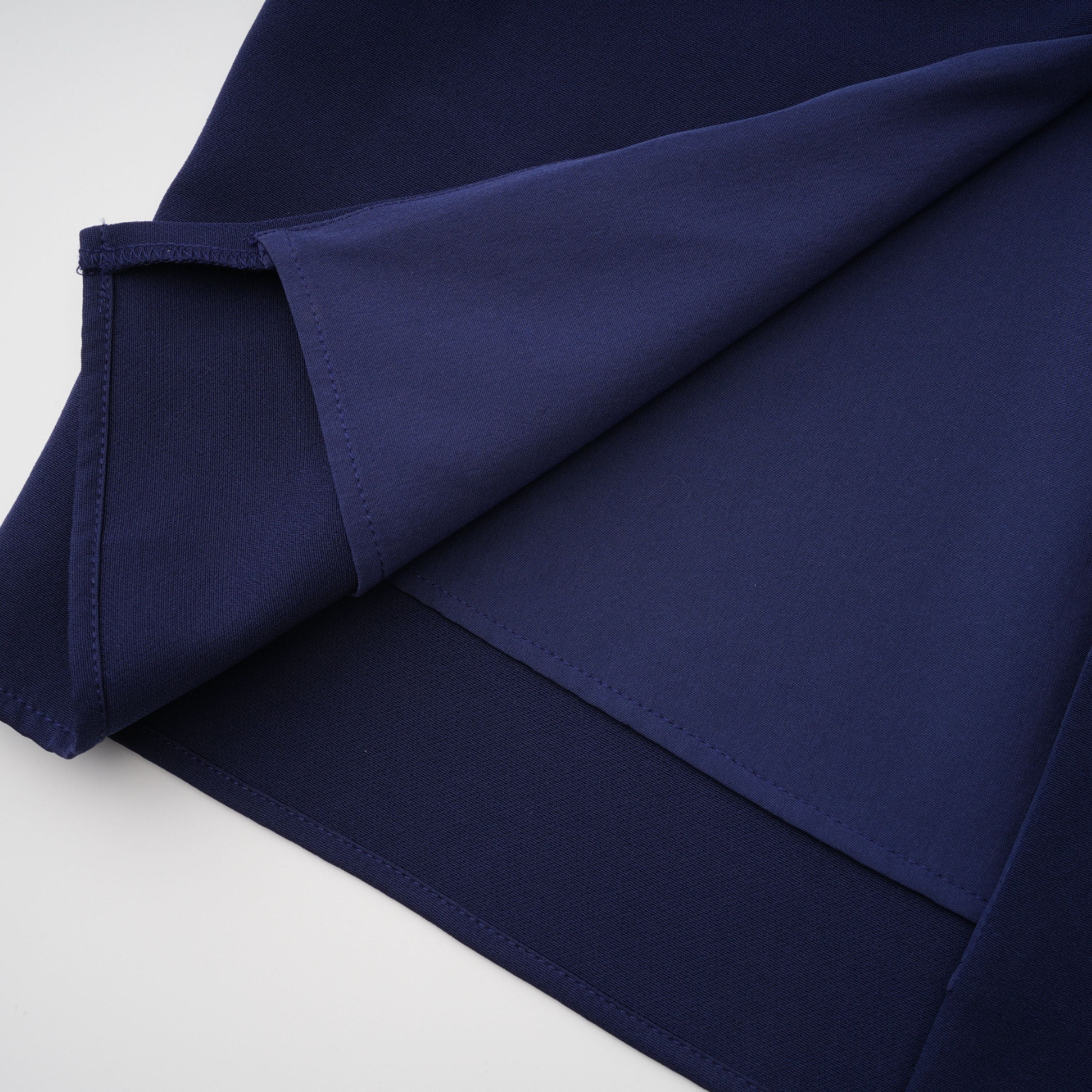 فستان ميدي بتصميم شريط أزرق داكن من Melokuhle