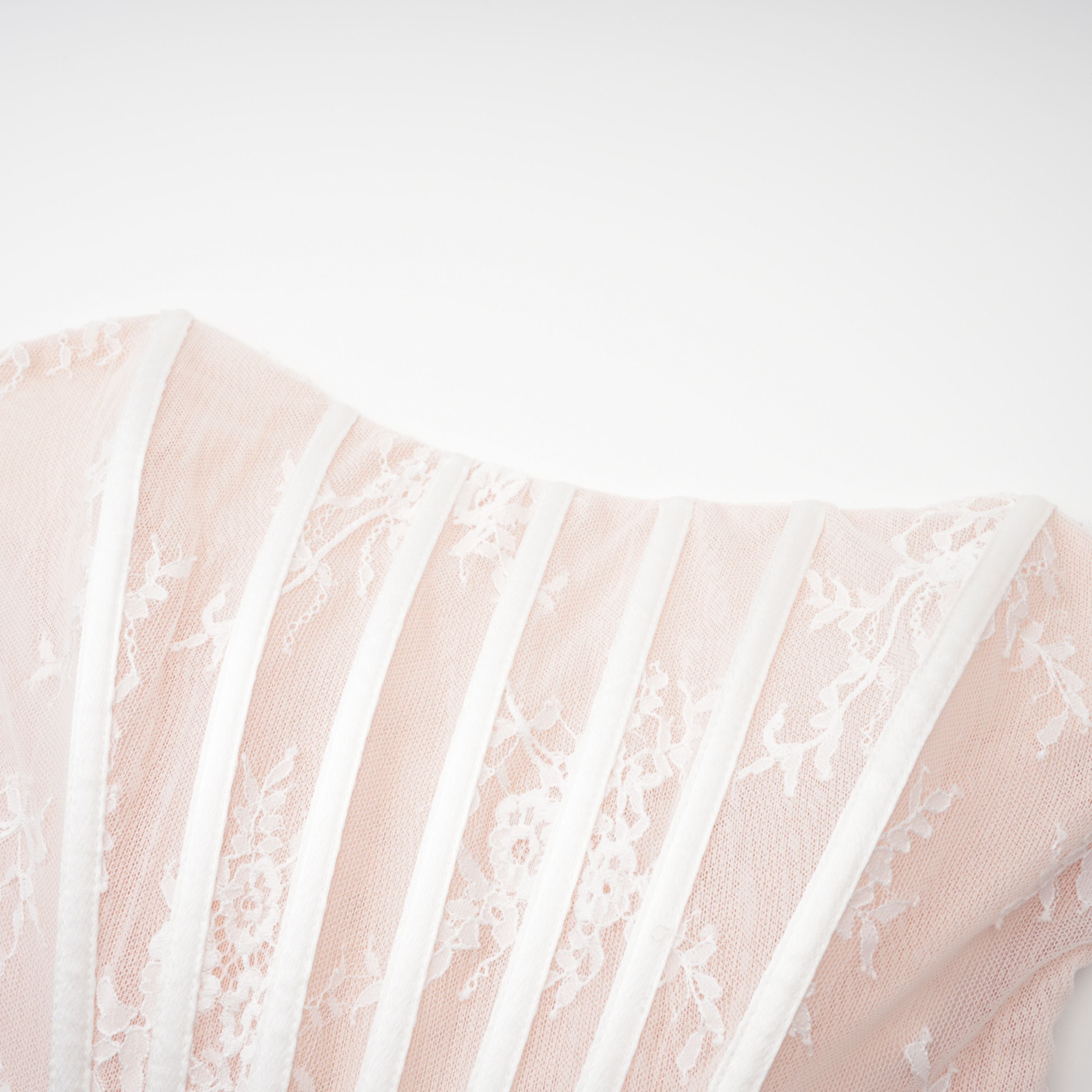 Margherita White Floral Lace Dress & Skirt Set