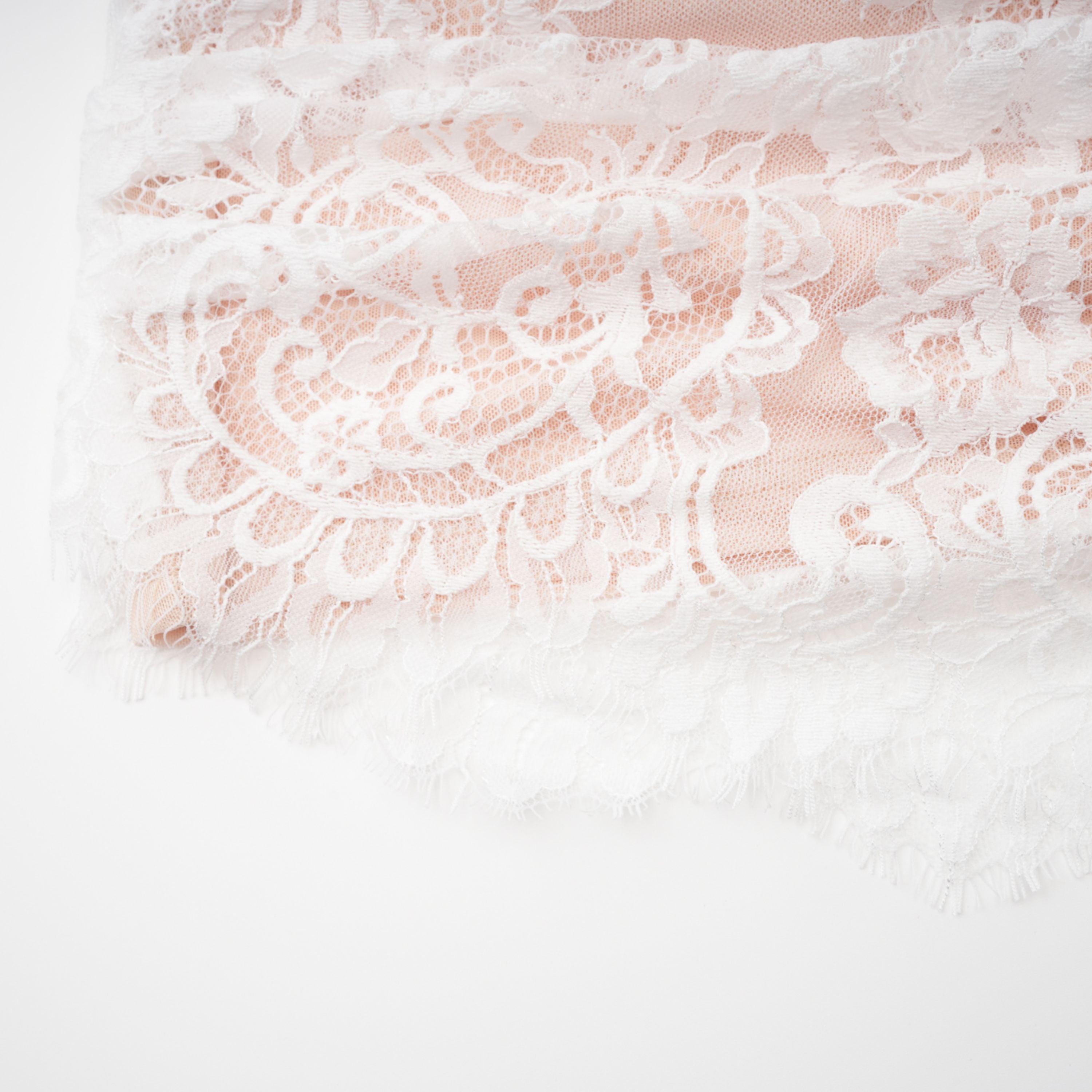 Margherita White Floral Lace Dress & Skirt Set