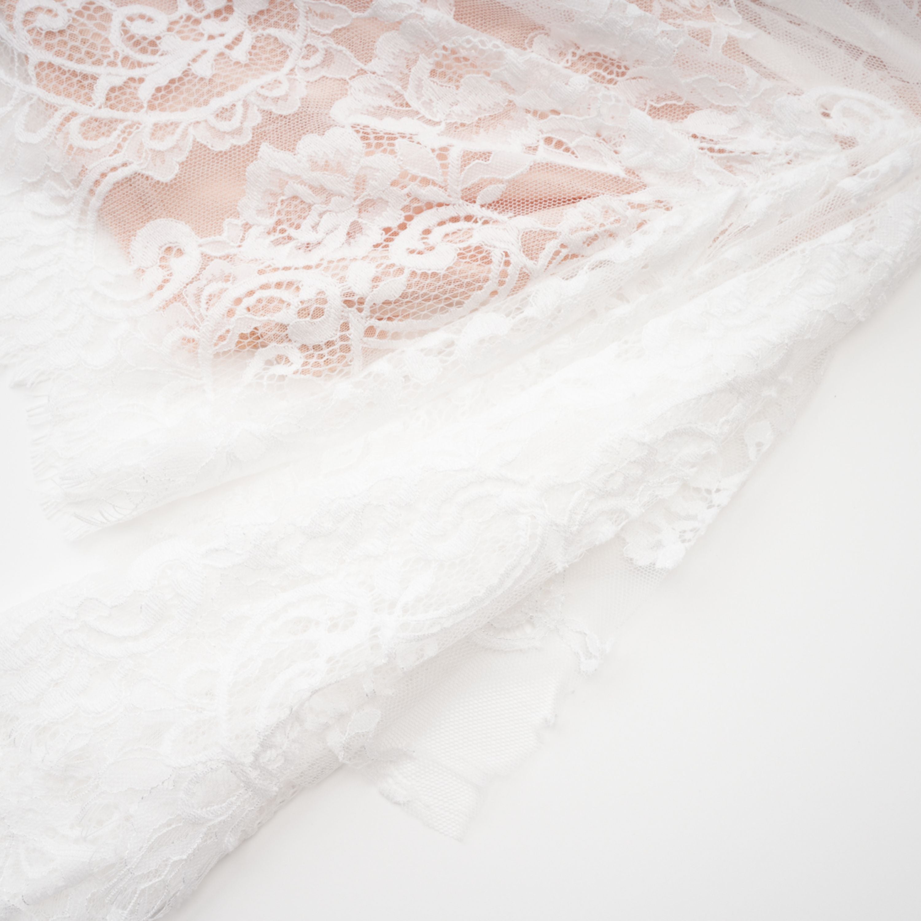 Margherita White Floral Lace Dress & Skirt Set