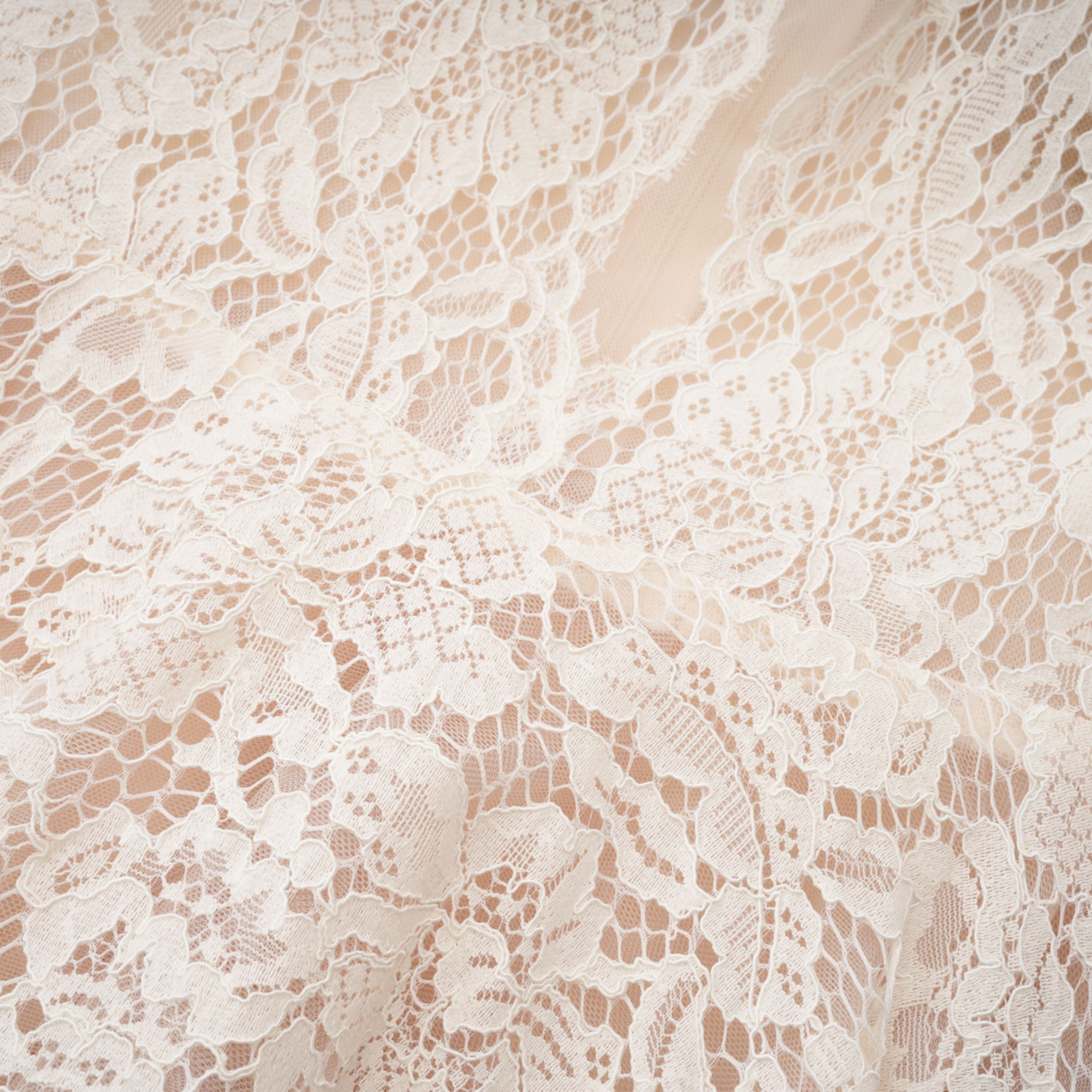 Oliana Ivory Lace Maxi Gown