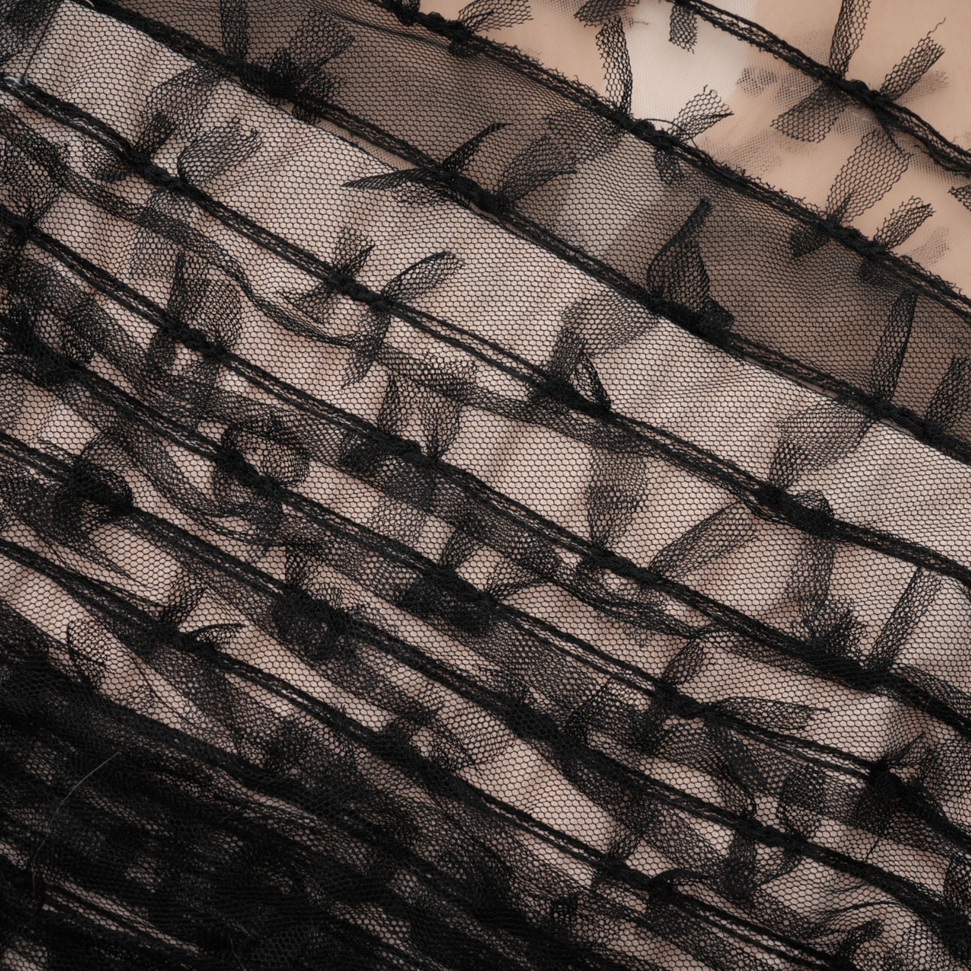 Eléonore Color Block Tulle Midi Dress